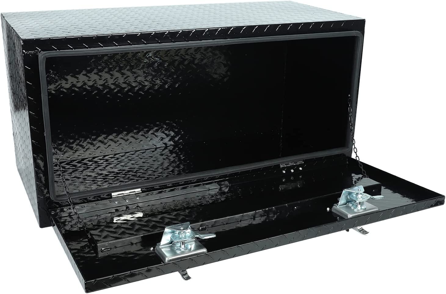 36 Inch Underbody Truck Tool Box - Heavy Duty Aluminum Under Bed Storage for Pickup, RV & Trailer - Waterproof Lockable Tool Box (36 x 17 x 18 Inch) - Perfect for Secure Tool Storage & Outdoor Equipment Organization