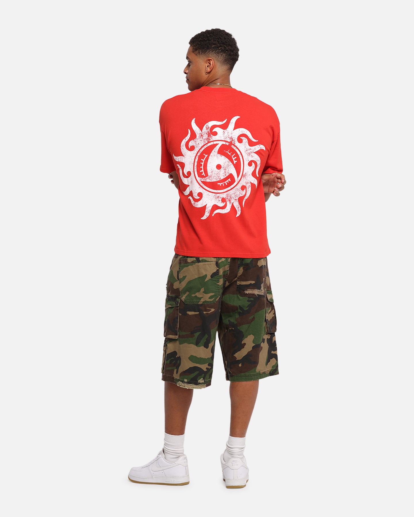 Naruto Chibi Itachi Vintage Anime T-Shirt - Red Casual Graphic Tee for Fans, Cosplay & Everyday Wear