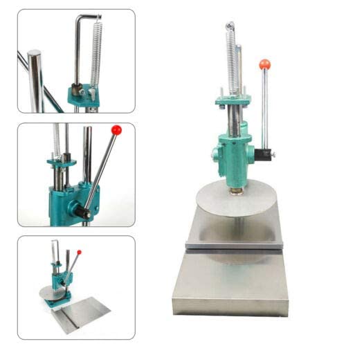 Commercial Stainless Steel Pizza Dough Press Machine - Manual Pastry Roller & Dough Sheeter for Bread, Pizza Crust - Perfect for Pizzerias, Bakeries & Home Kitchens