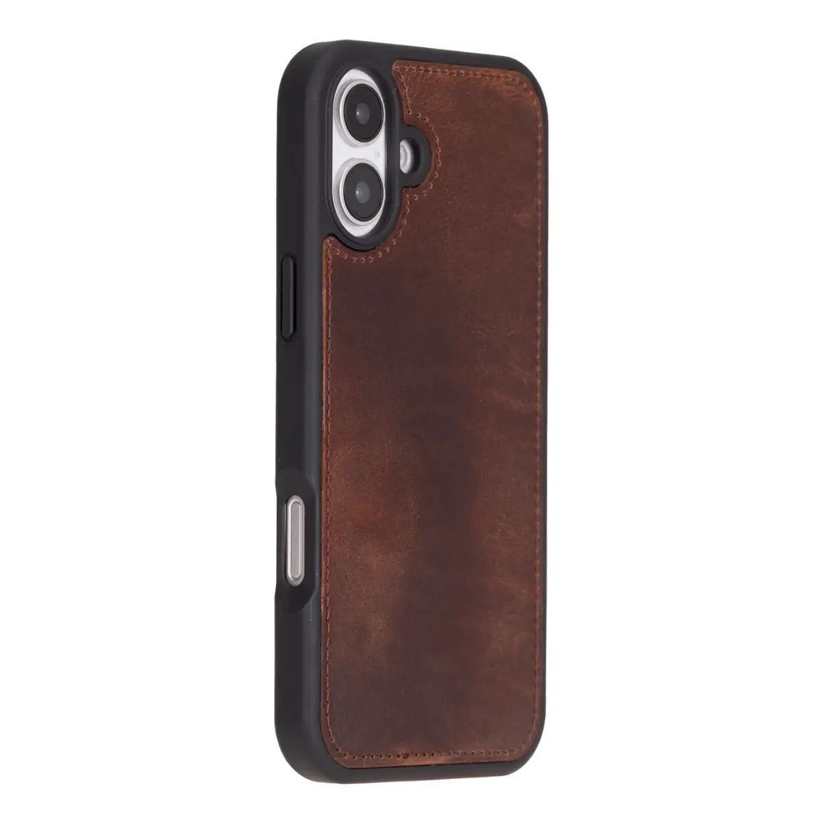 Distressed Brown Leather Wallet Case for iPhone 16 Plus - Premium Protective Cover with Card Slots | Perfect for Everyday Use, Travel & Business Meetings