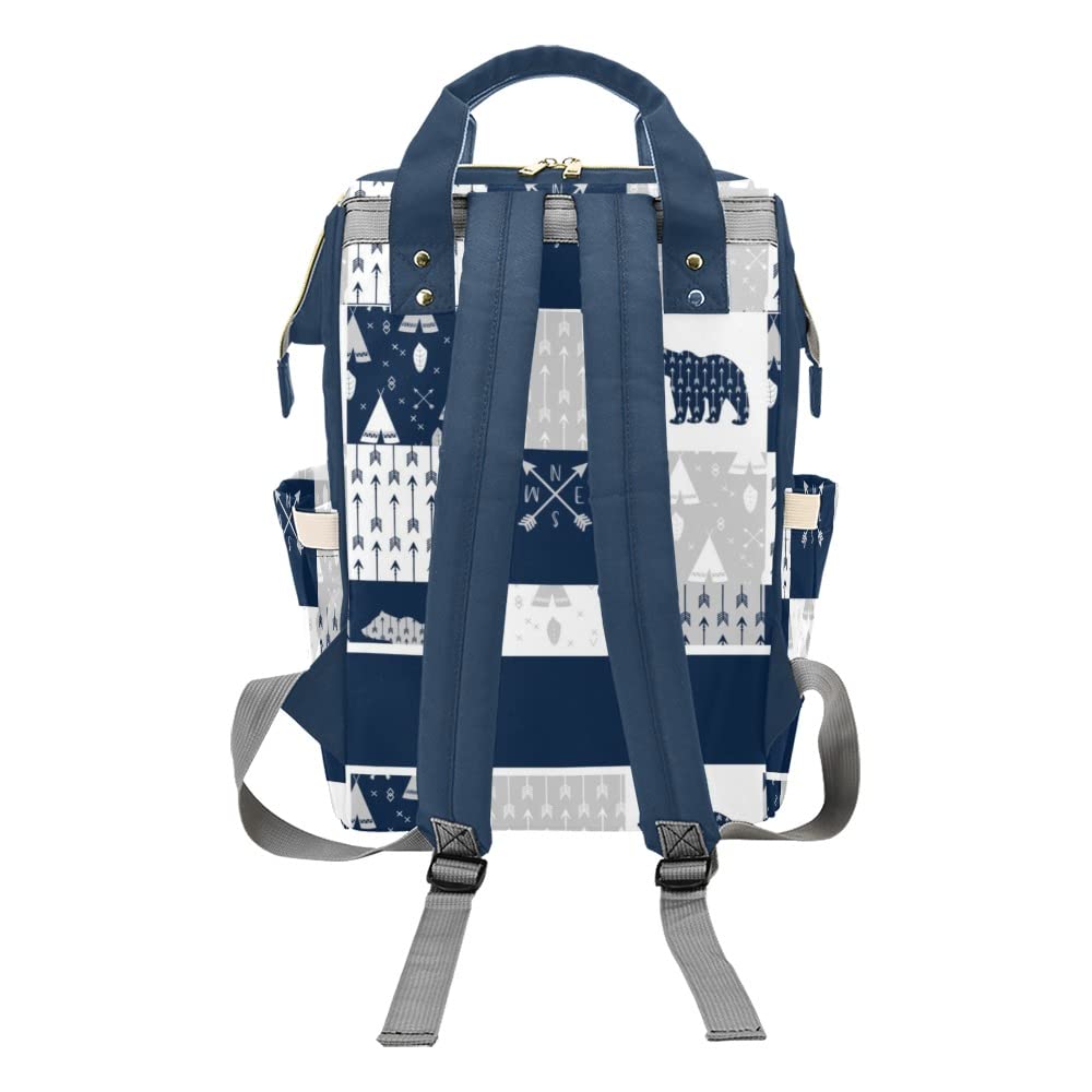 Personalized Animal Diaper Backpack - Baby Travel & Nursing Bag for Moms