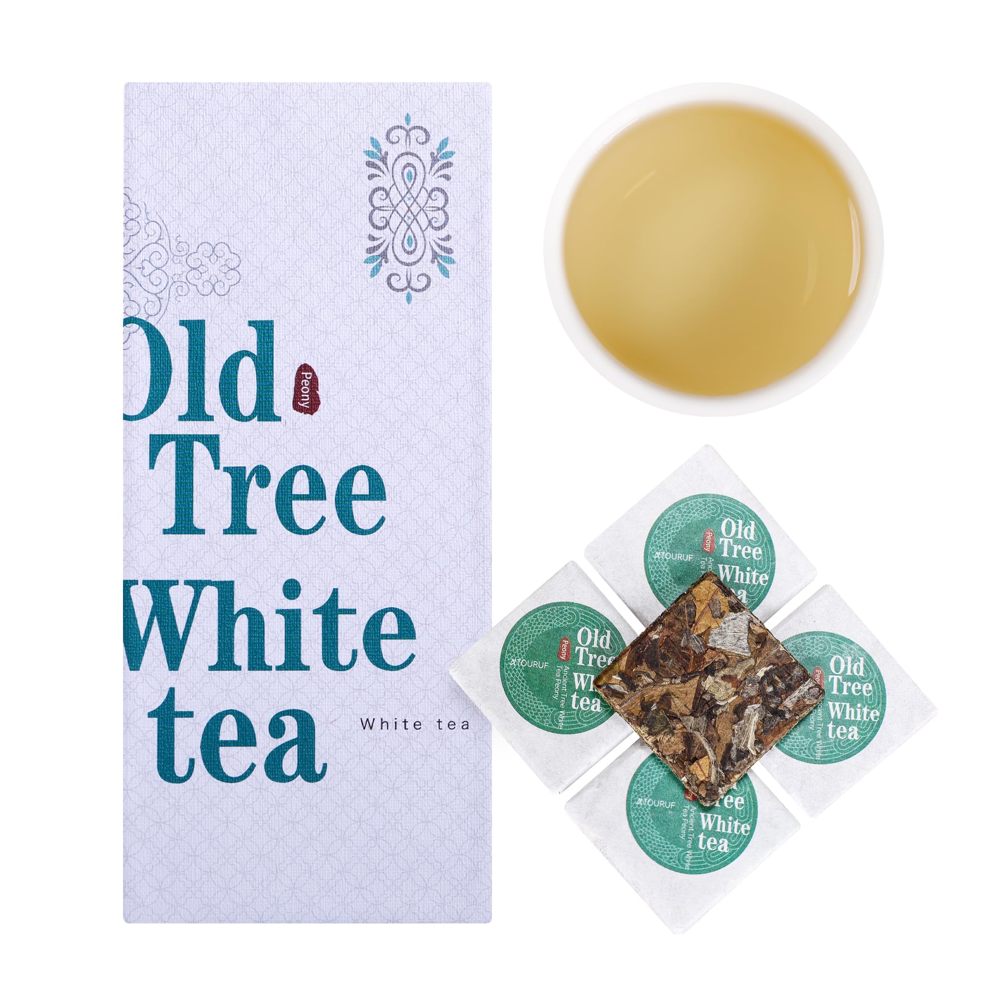 Premium Organic Yunnan Old Tree White Tea - 12 Pack (5g Each) | Authentic Chinese Loose Leaf Tea | Perfect for Gifting, Relaxation & Afternoon Tea Time