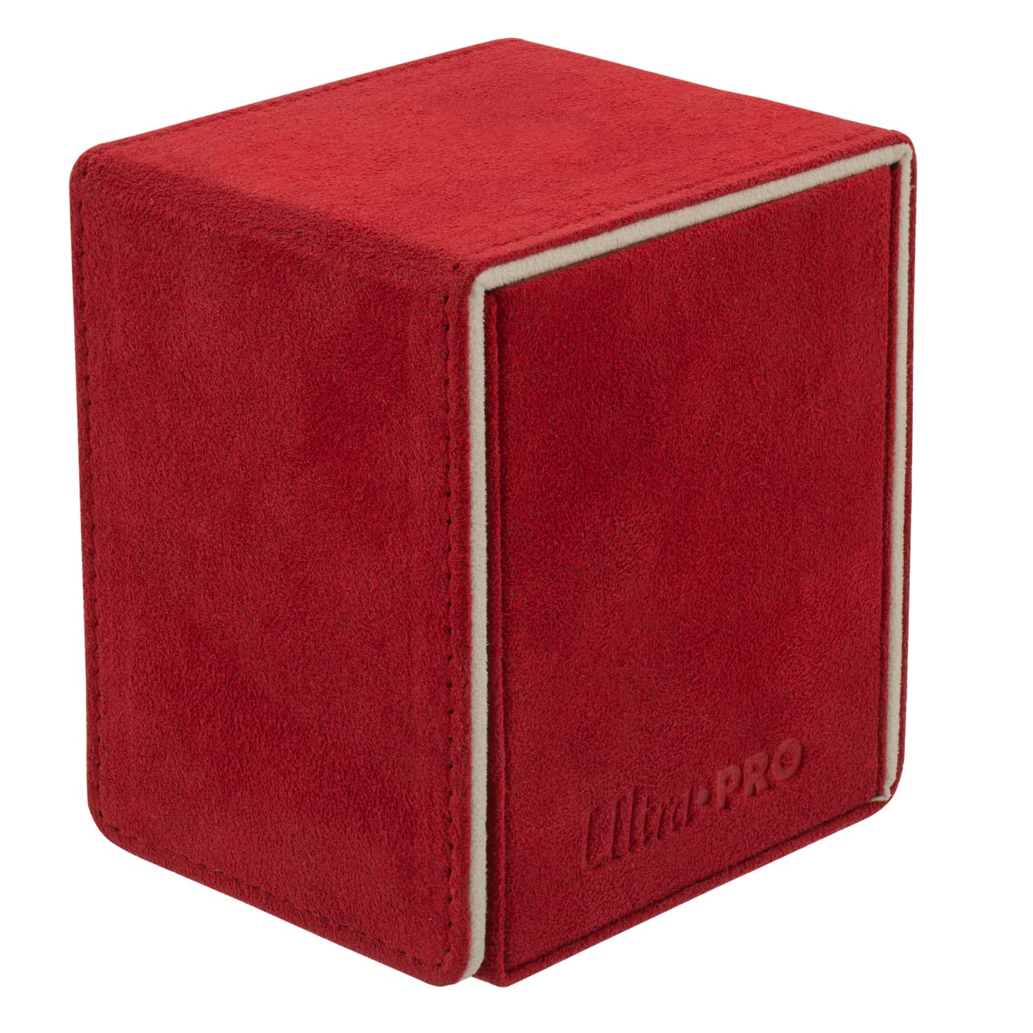 Ultra Pro Vivid Alcove Flip Deck Box (Red) - Holds 100 Double Sleeved Cards - Protective Storage for MTG, Pokemon, Yu-Gi-Oh, Sports & Trading Cards - Ideal for Game Nights, Tournaments & Collectors Display