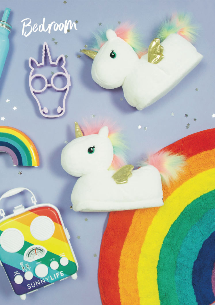 **Unicorn Slippers for Women & Girls - Soft Plush House Shoes with Non-Slip Sole - Perfect for Home, Lounge, and Gift Giving**