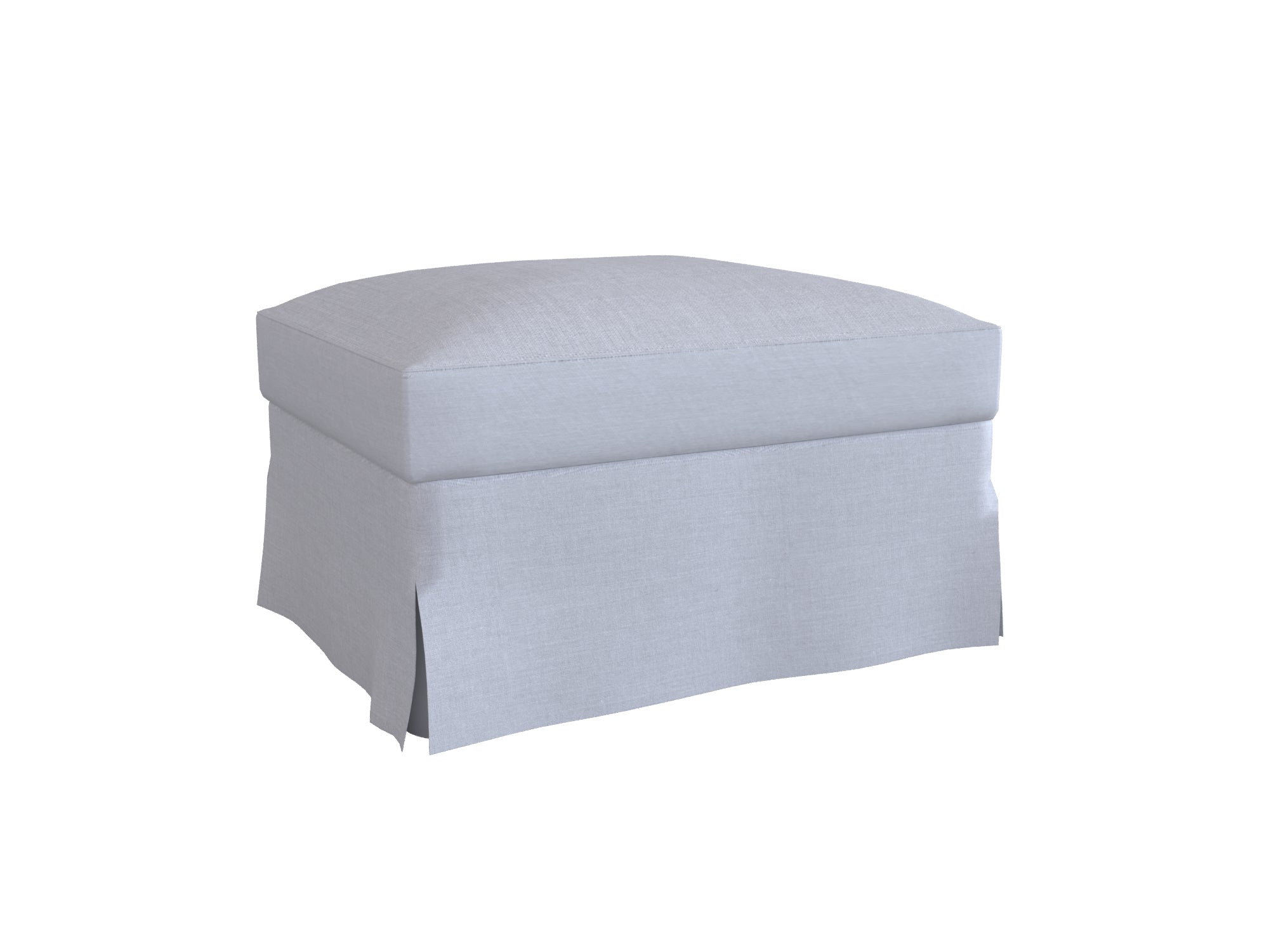 Farlov Ottoman Cover - Stretchable Footstool Slipcover for Living Room, Bedroom, and Office Furniture Protection - Easy to Clean and Durable Fabric