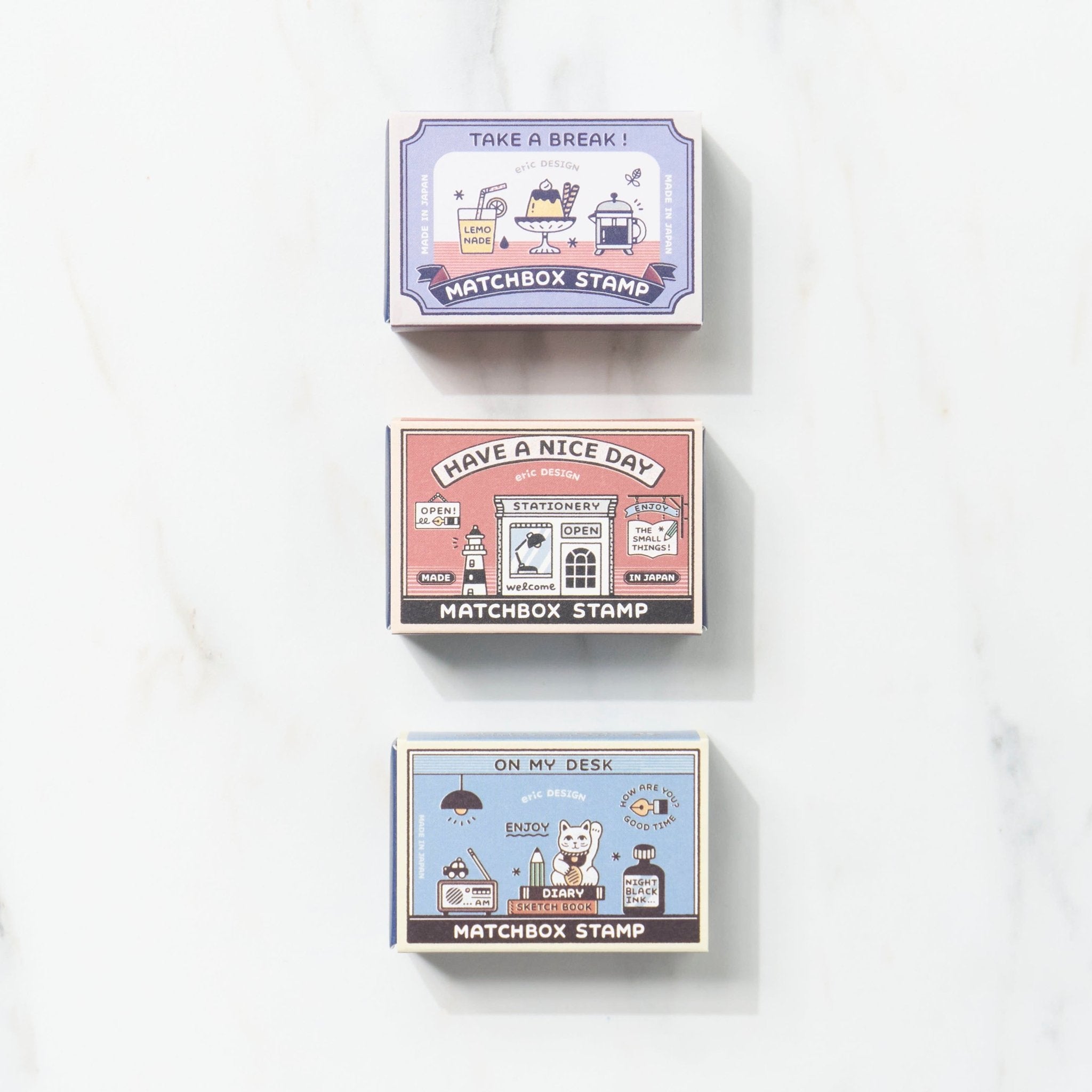Matchbox Eric Collaboration Stamp Set - Vintage Collectible Stamps for Scrapbooking, Card Making & DIY Crafts | Perfect for Gift Wrapping, Journaling & Home Decor