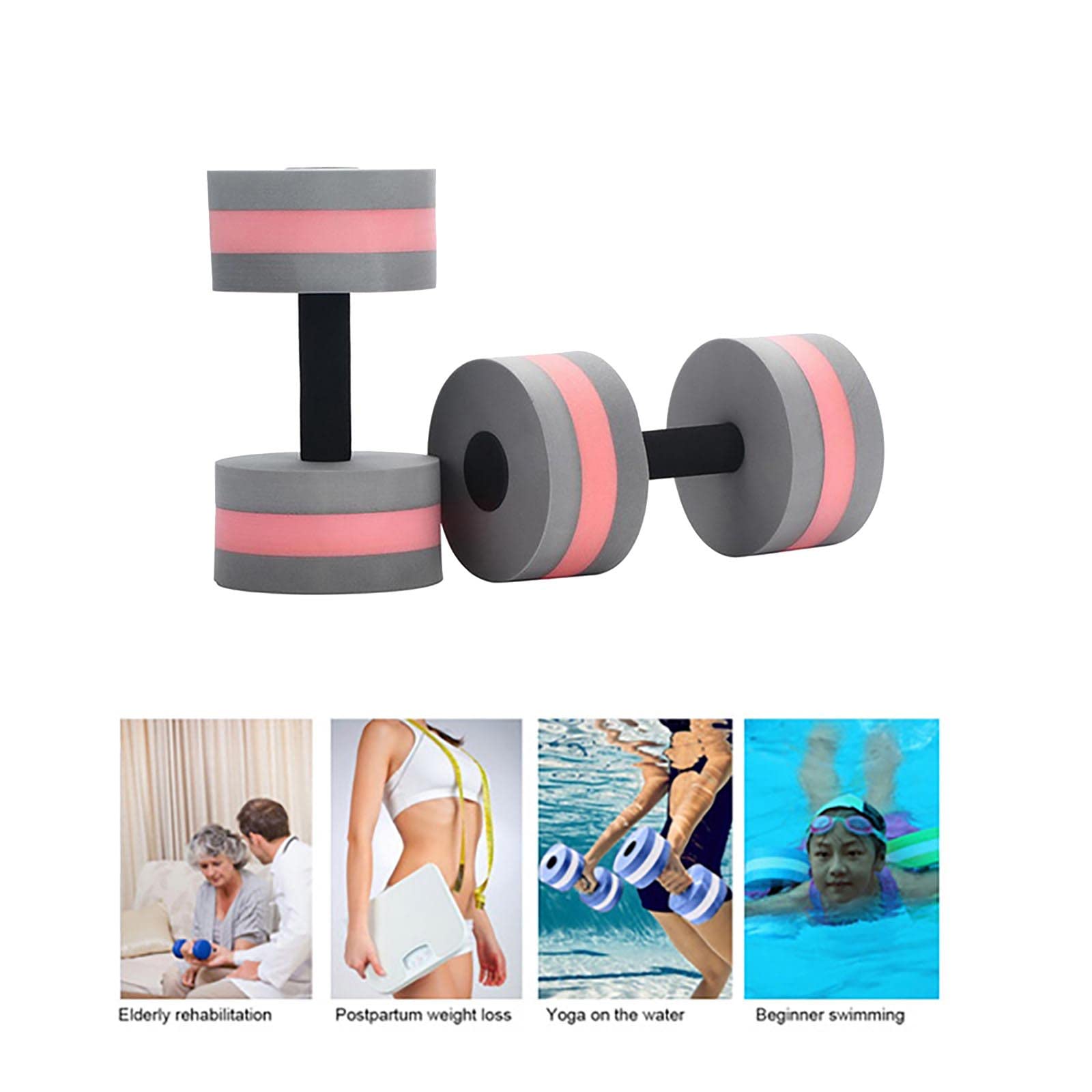 **Best Water Dumbbells for Pool Workouts – 2-Pack Foam Aquatic Dumbbells for Water Aerobics, Resistance Training & Fitness – Lightweight Floating Hand Bars for Swimming, Aqua Gym & Home Exercise**