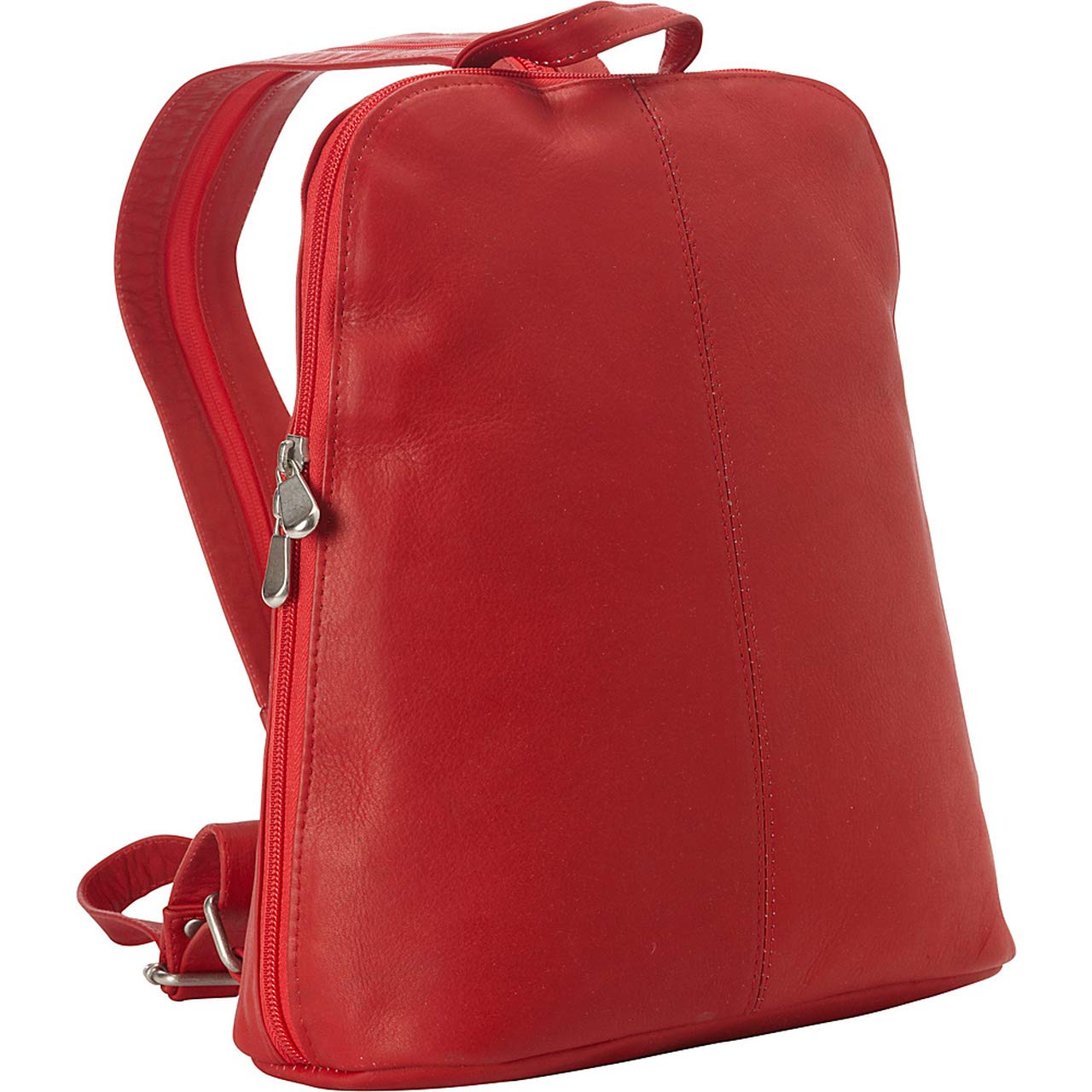Premium Full-Grain Colombian Vaquetta Leather Backpack for Women - Tech-Friendly 11