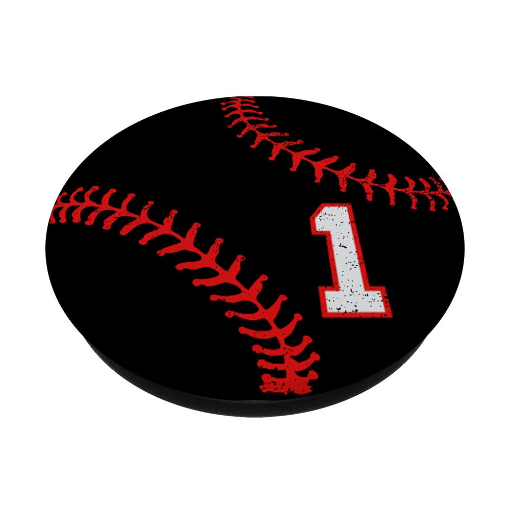 Red and Black Baseball Phone Stand - No.1 Best Seller for Sports Fans | Perfect for Home, Office, and Game Day Use
