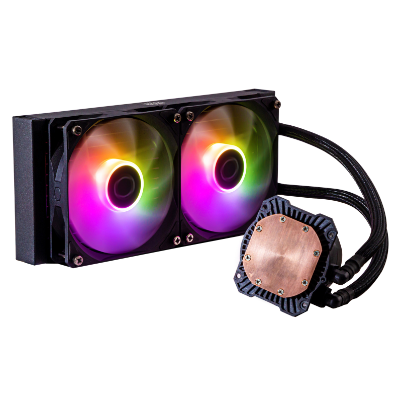 Cooler Master MLW D24M A18PZ R1 CM MASTERLIQUID 240L CORE ARGB CPU Liquid Cooler - High Performance PC Cooling for Gaming & Overclocking