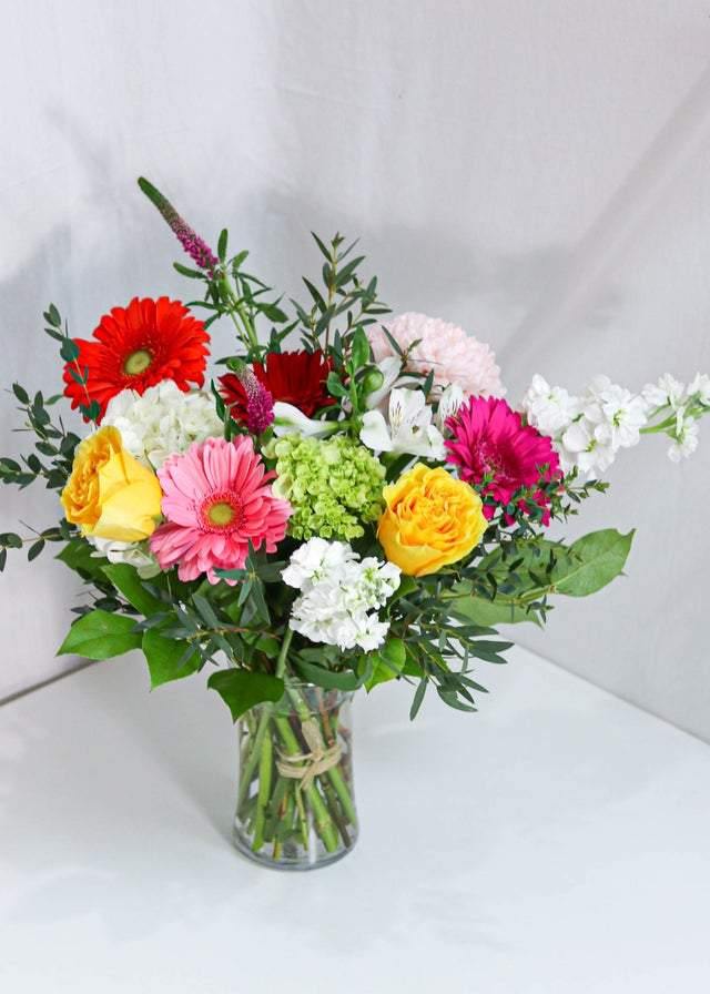 Pure Bliss Bouquet - Fresh Flower Arrangement for Weddings, Anniversaries & Romantic Gifts | Handcrafted Floral Centerpiece for Home Decor & Special Occasions