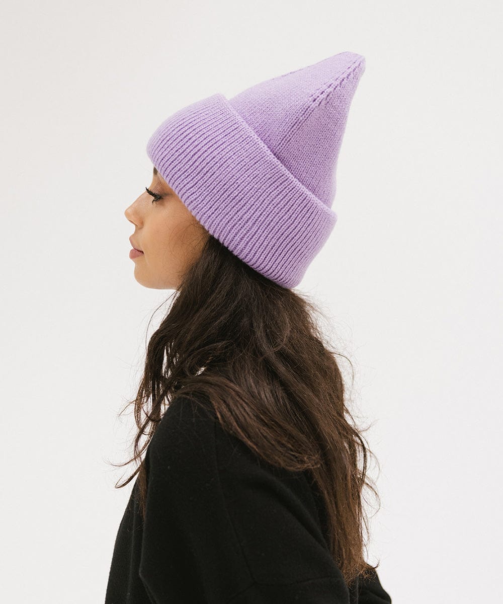 Lou Oversized Knit Beanie - Soft Chunky Winter Hat for Women & Men - Perfect for Cold Weather, Skiing, and Outdoor Activities