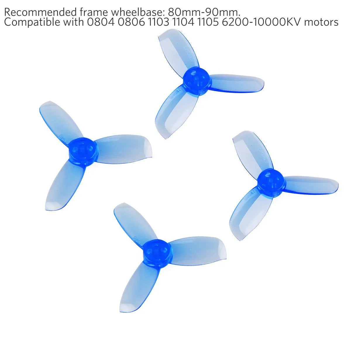 16pcs Gemfan 1940 3-Blade Propeller Set - 1.9 Inch Triblade Props for FPV Drones - Compatible with Tiny Whoop, Micro Quadcopters - Durable & High-Performance Drone Accessories - Perfect for Racing, Freestyle Flying & Indoor Drone Practice