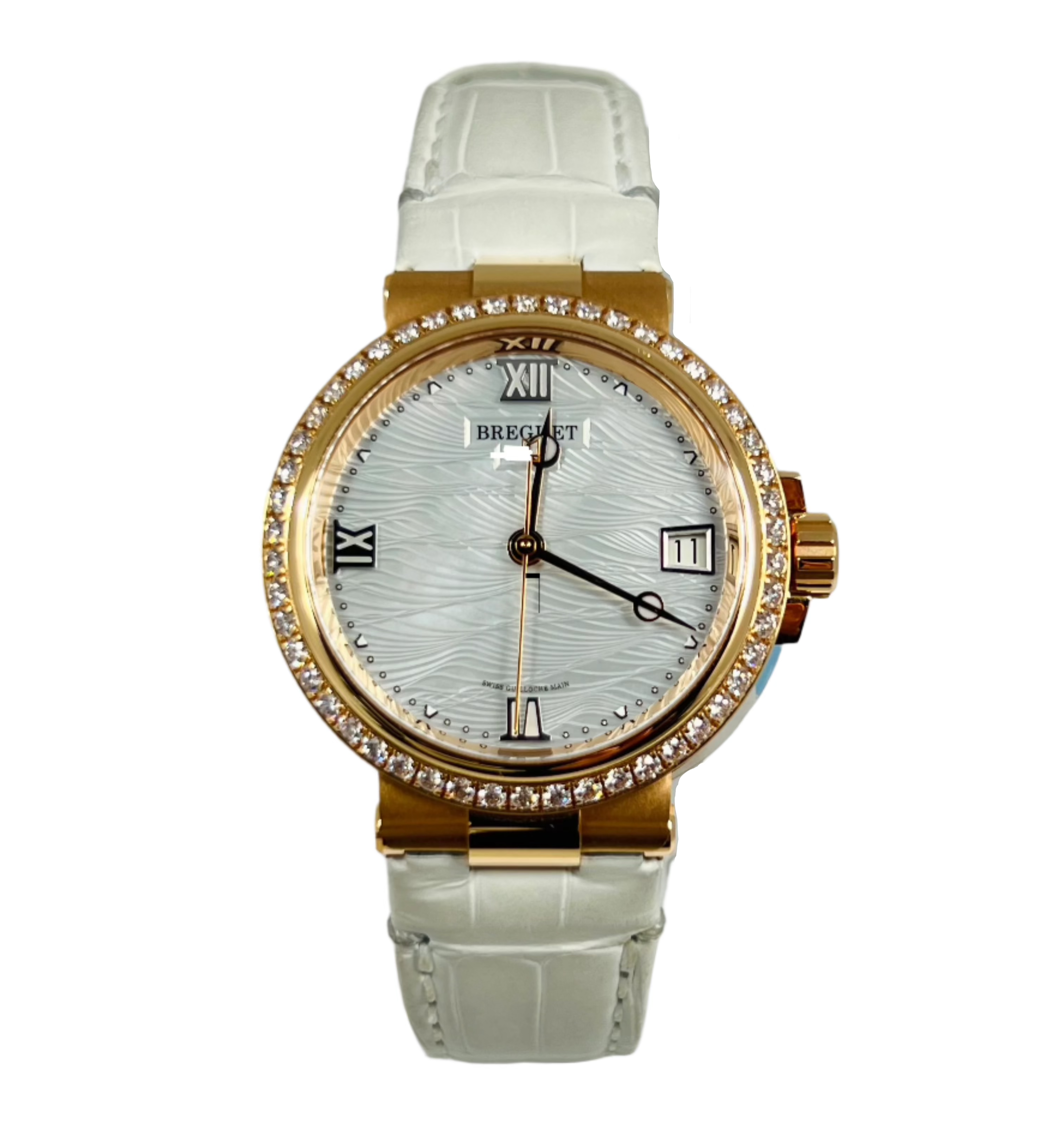 Breguet Marine Dame 9518 Women's Watch - 18K Rose Gold Luxury Timepiece for Elegant Occasions & Special Events