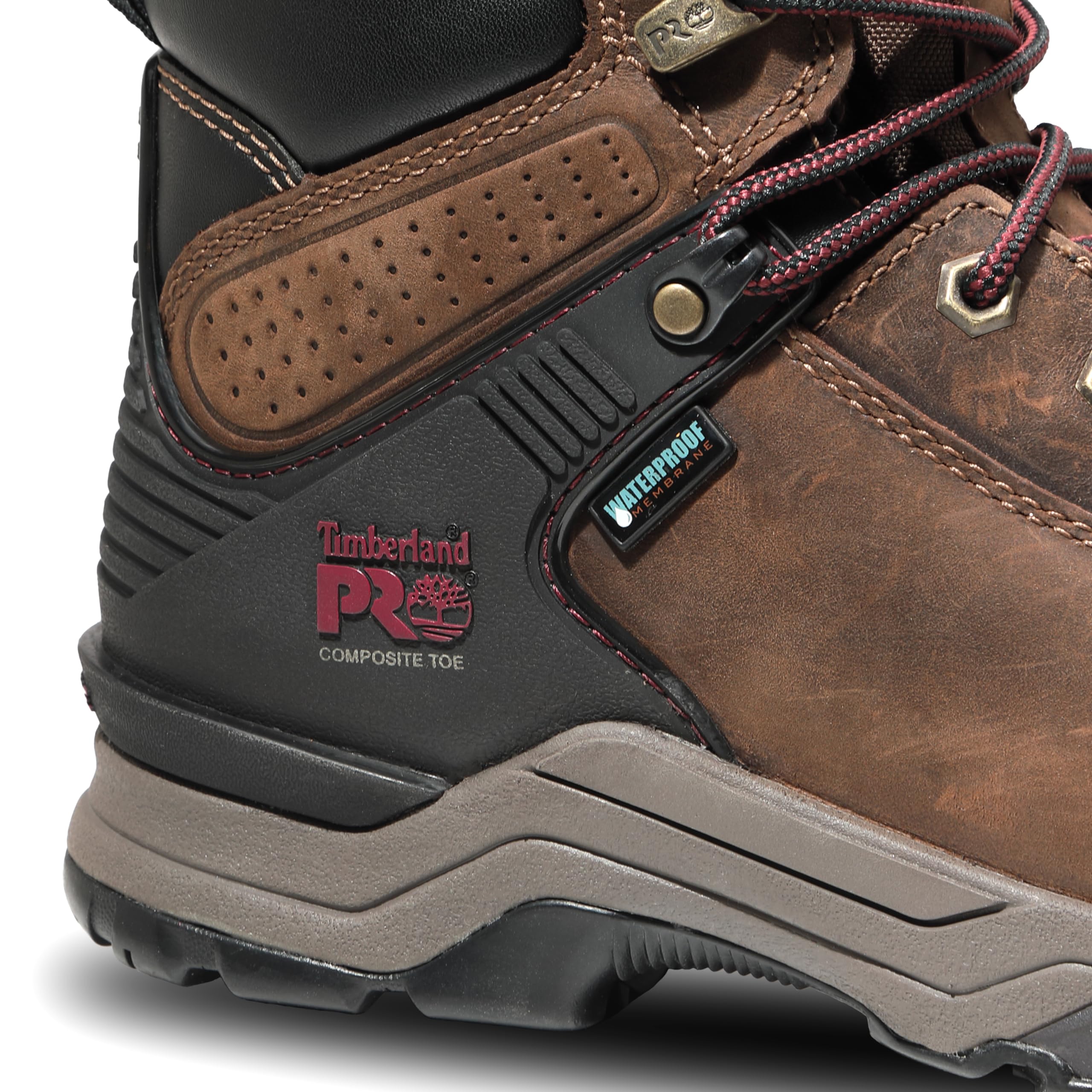 Timberland PRO Women's Hypercharge 6 Inch Composite Safety Toe Waterproof Work Boots - Steel Toe Industrial Shoes for Construction, Warehouse & Outdoor Work