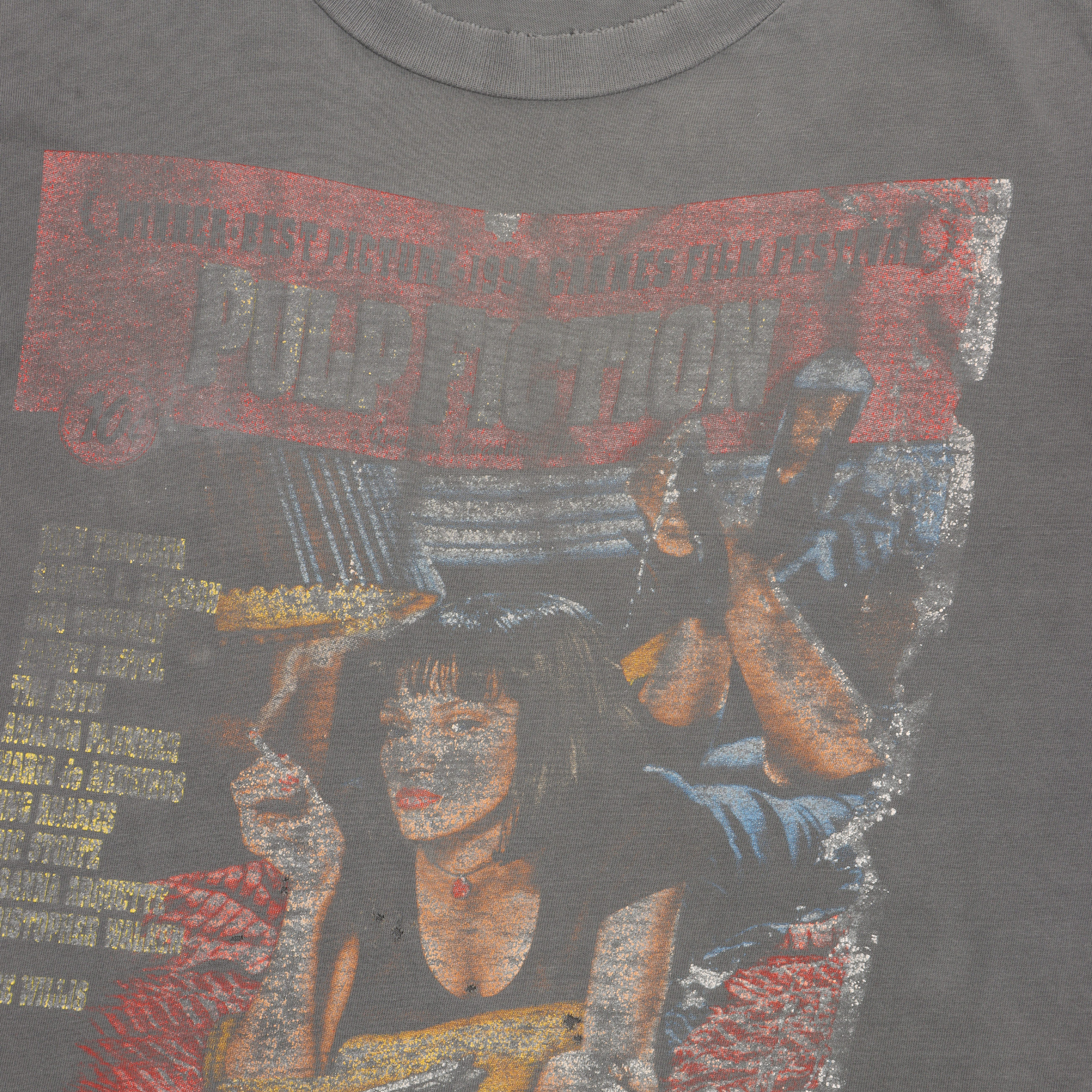 Vintage 1990's Pulp Fiction Movie Promotional T-Shirt - Classic Film Fan Gift, Retro Pop Culture Tee for Men & Women - Perfect for Movie Nights, Cosplay & 90s Theme Parties