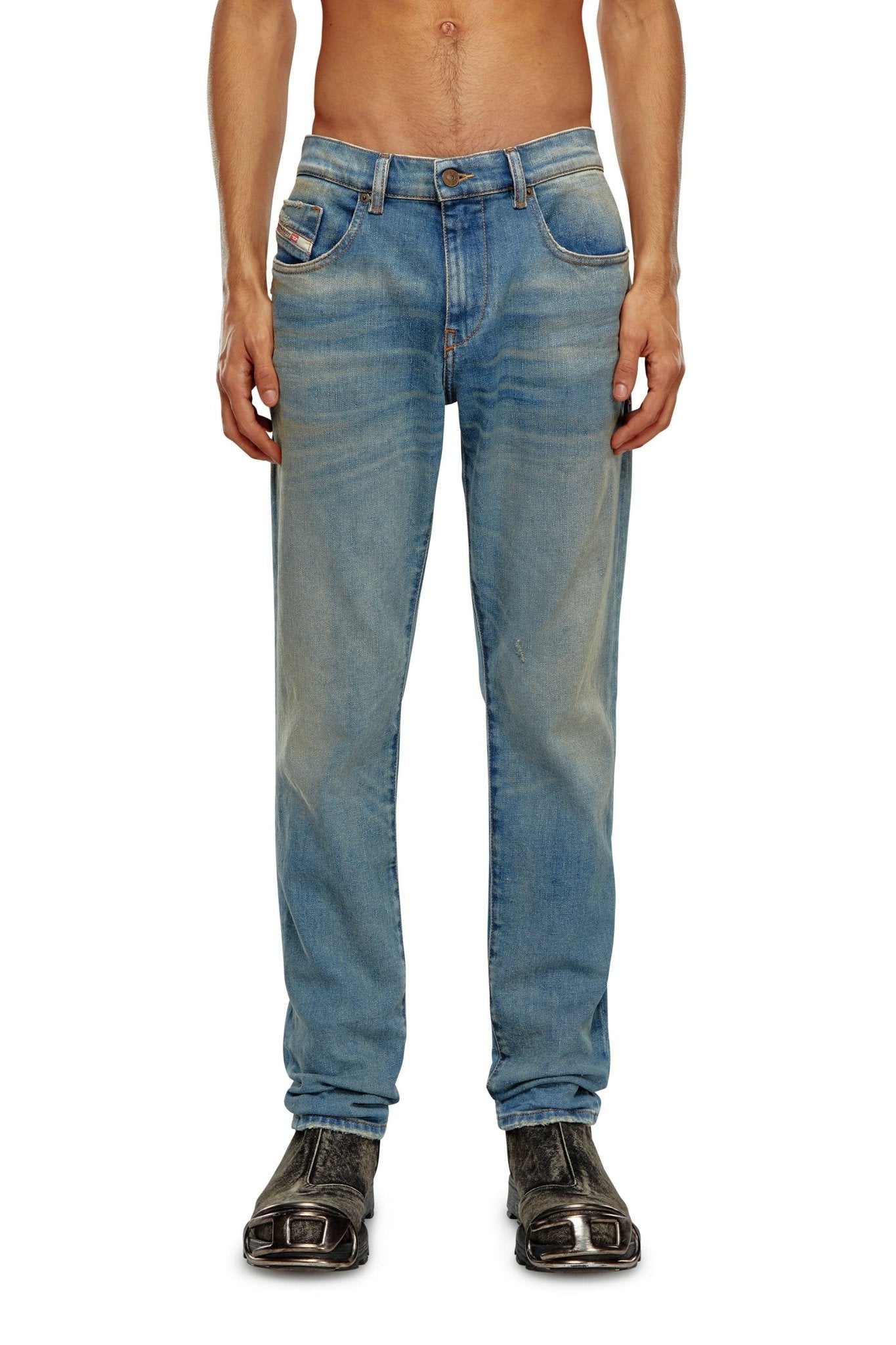 Diesel 2019 D Strukt 9H50 Men's Premium Denim Jeans - Slim Fit Stretch Comfort for Casual Wear & Night Out