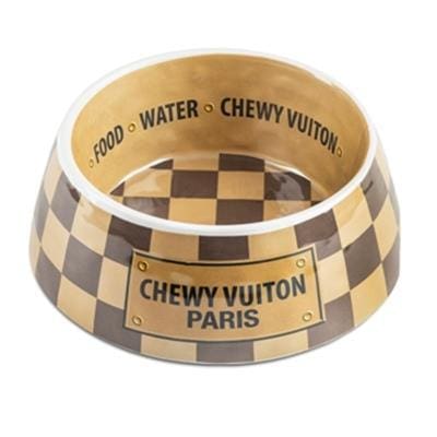 Checkered Non-Slip Dog Bowl - Durable Pet Food Dish for Small & Large Dogs - Perfect for Indoor & Outdoor Feeding