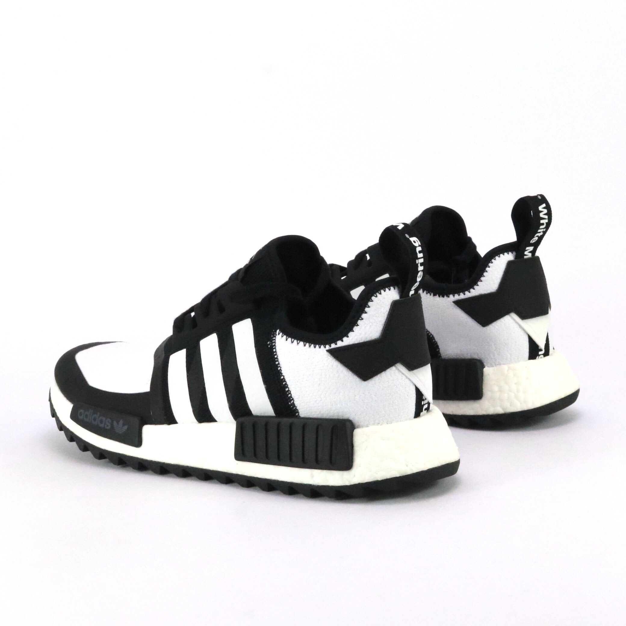 Adidas NMD R1 Trail Running Shoes - White Mountaineering Black White | Men's Lightweight Sneakers for Hiking & Outdoor Adventures