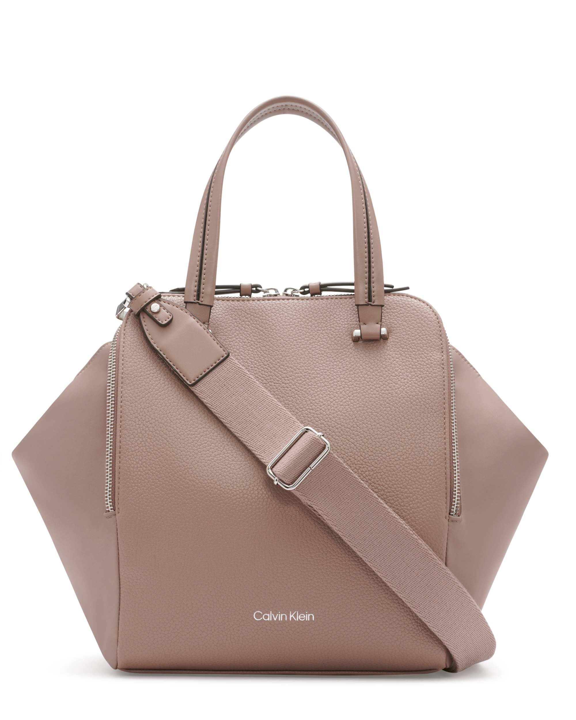 Calvin Klein Marble Triple Compartment Organizational Tote Bag for Women | Large Work Tote with Laptop Sleeve | Perfect for Office, Travel & Everyday Use