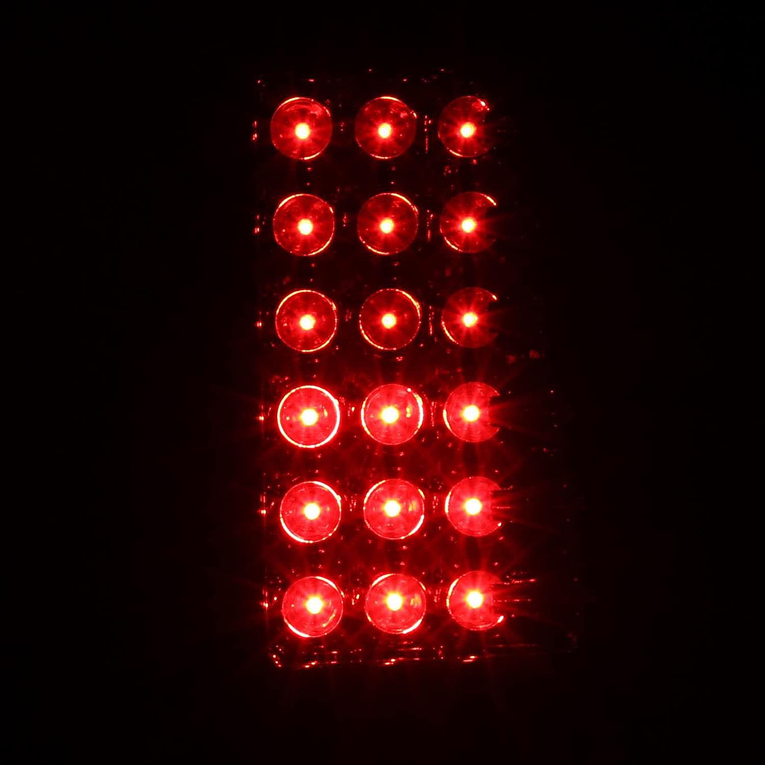 Spec-D Tuning Red Clear Lens LED Tail Lights for 2004-2015 Nissan Titan (Non-Utility Bed) - Left & Right Pair | Durable, Bright & Waterproof | Perfect for Night Driving, Car Shows & Off-Road Adventures