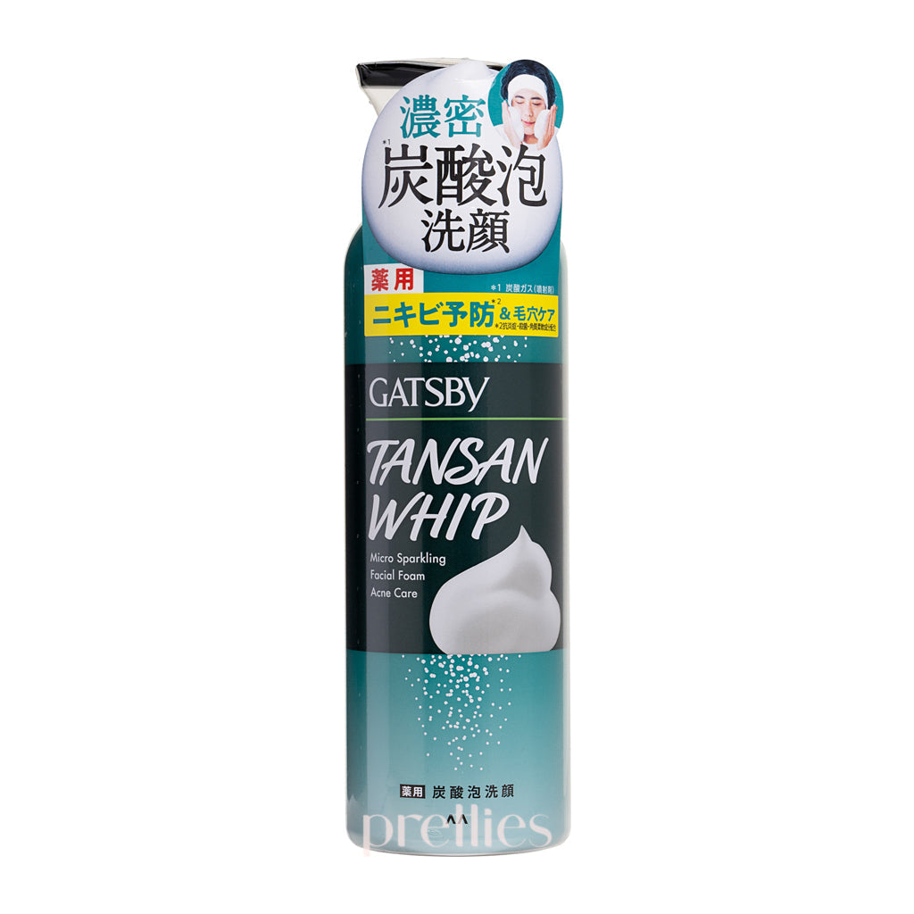 Gatsby Micro Sparkling Facial Foam 200g - Acne Care & Oil Control Face Wash for Men - Deep Cleansing for Oily & Problem Skin - Perfect for Daily Skincare Routine & Travel