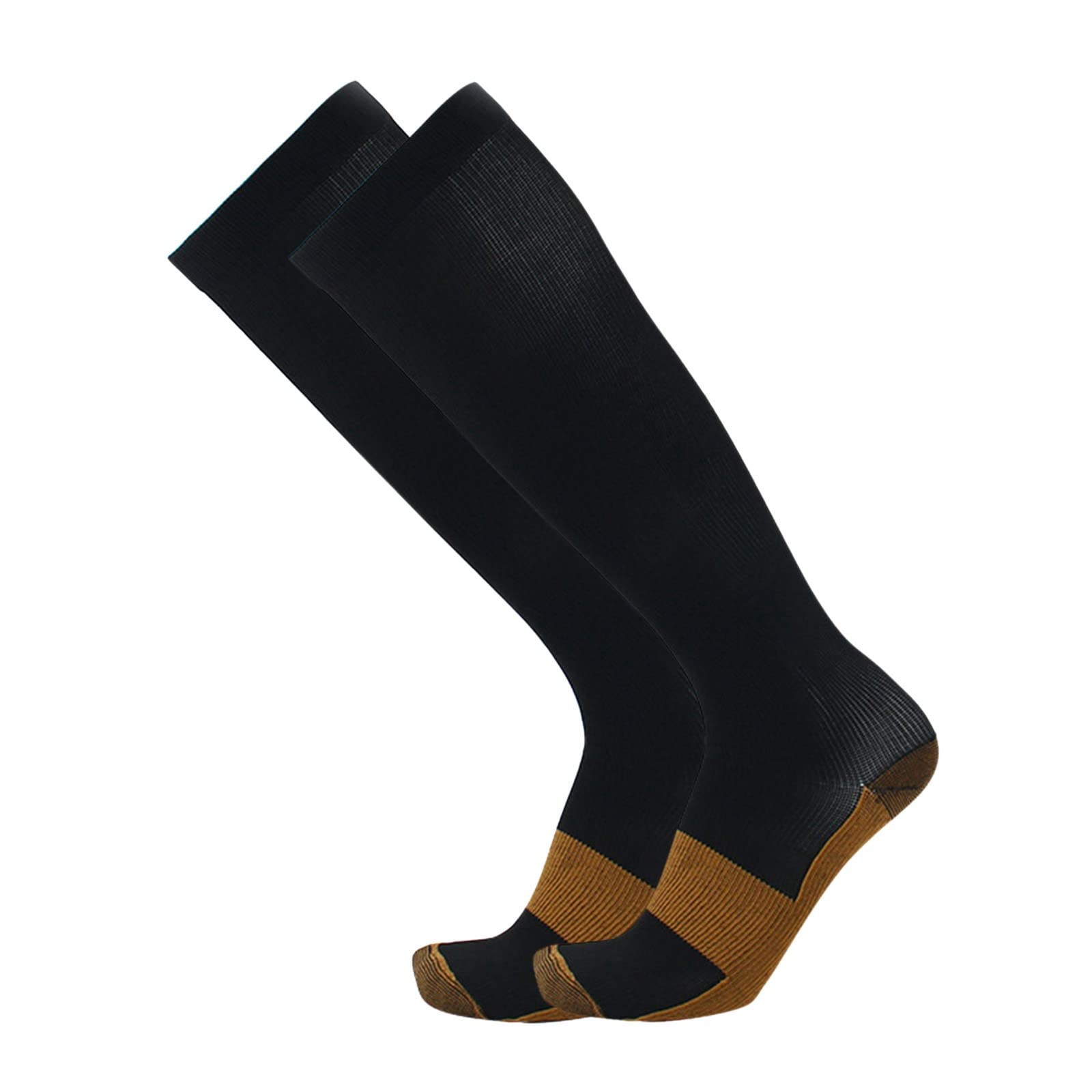 Amikadom 4#IE Unisex Compression Socks - Best Running & Sports Support Stockings for Men & Women - Ideal for Marathon, Workout & Recovery