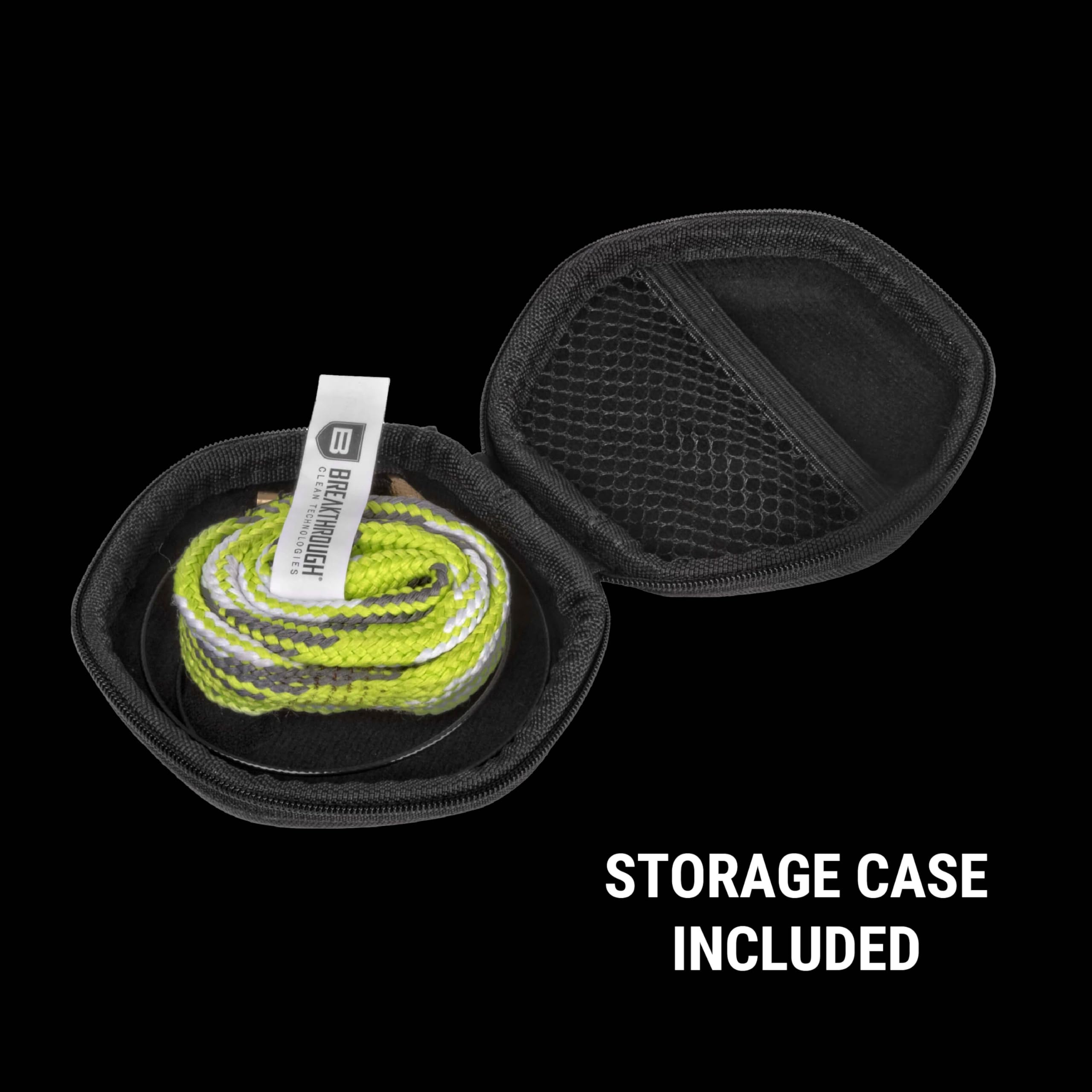 Breakthrough Clean Battle Rope 2.0 Gun Cleaning Kit - Universal Fit for Rifle, Shotgun, Pistol - Includes EVA Storage Case & Brass Handle - Perfect for Firearm Maintenance at Home, Range, or Hunting
