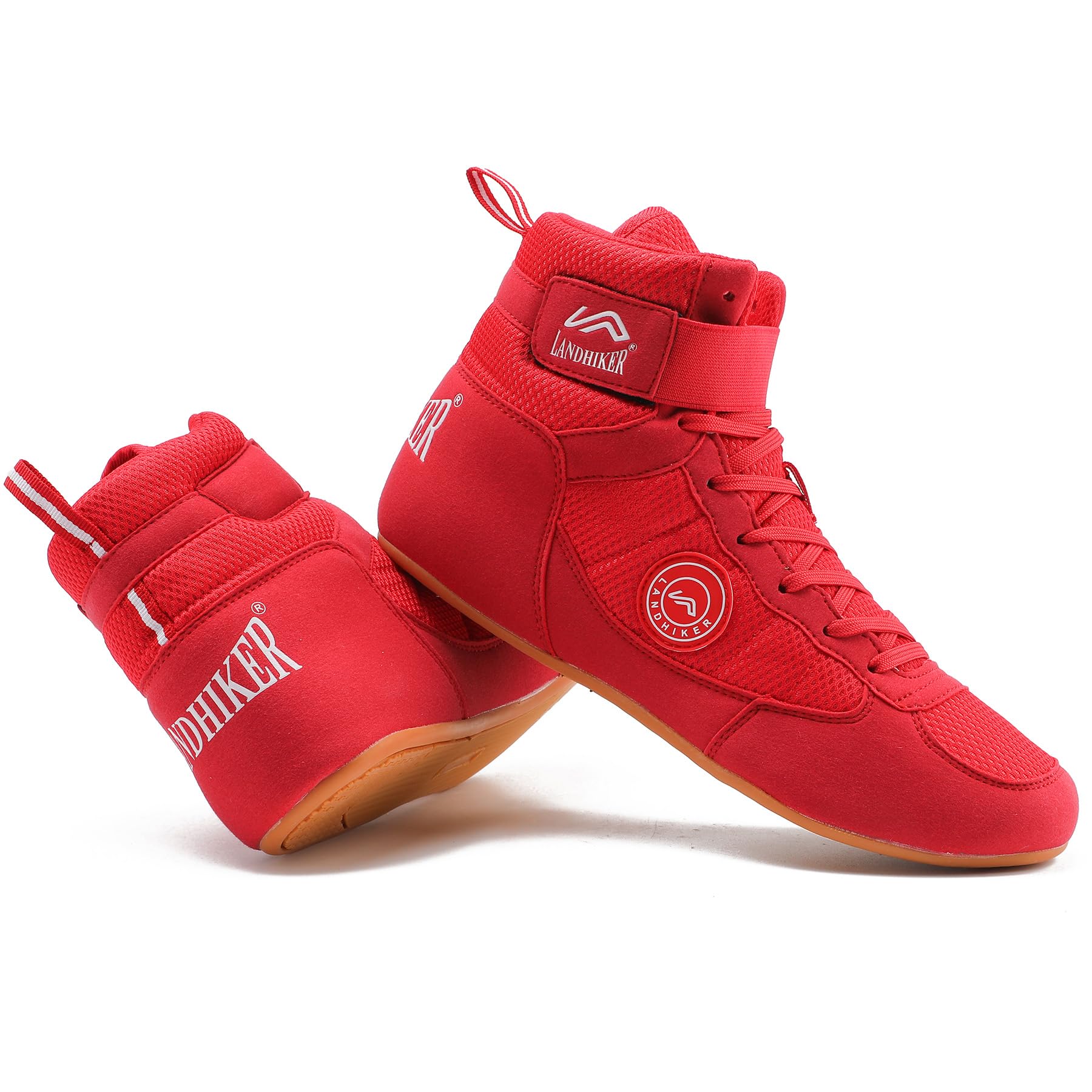 **HIKLDK Men's Wrestling Shoes - Black Boxing & MMA Training Shoes for Men - Lightweight & Breathable for Wrestling, Boxing, and Gym Workouts**