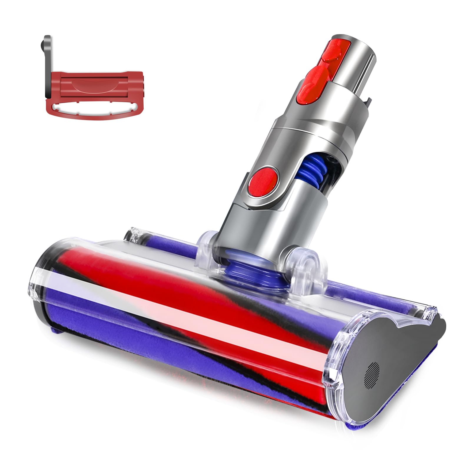 Dyson V10 V11 Vacuum Cleaner Soft Roller Head Replacement - Fluffy Floor Brush Compatible with Hardwood, Vinyl & Tile Floors - Perfect for Pet Hair, Dust & Debris on Smooth Surfaces