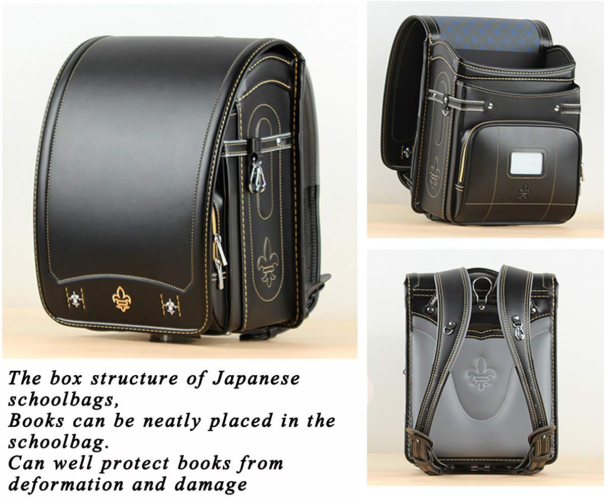 Japanese Randoseru Backpack - Waterproof PU Leather Automatic School Bag for Kids & Teens | Durable & Stylish for Daily Commute, School, and Travel