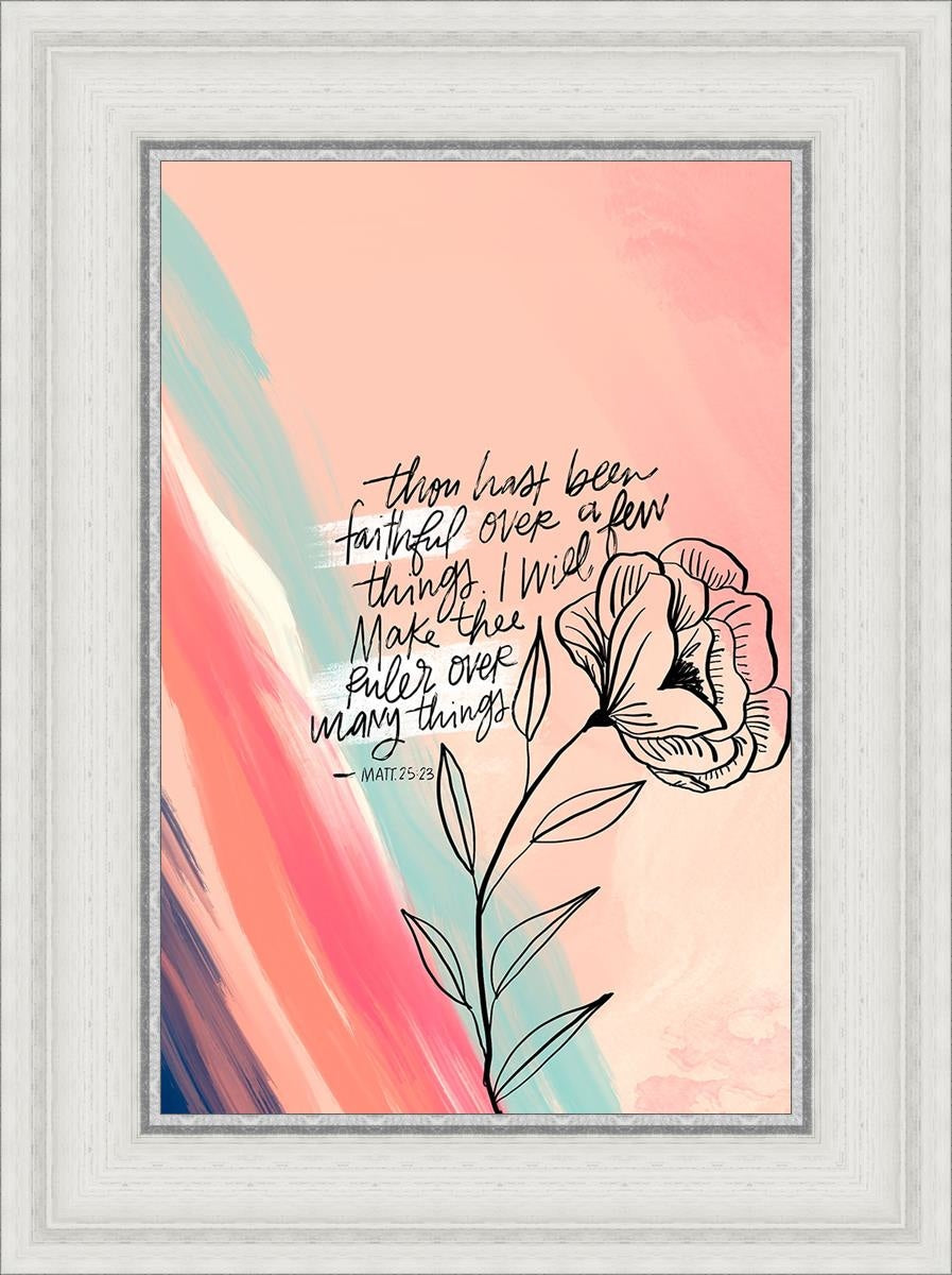 Faithful By Rhonna Farrer - Inspirational Christian Wall Art & Home Decor for Bedroom, Living Room, Office - Perfect for Gifts, Bible Study & Faith-Based Interior Design