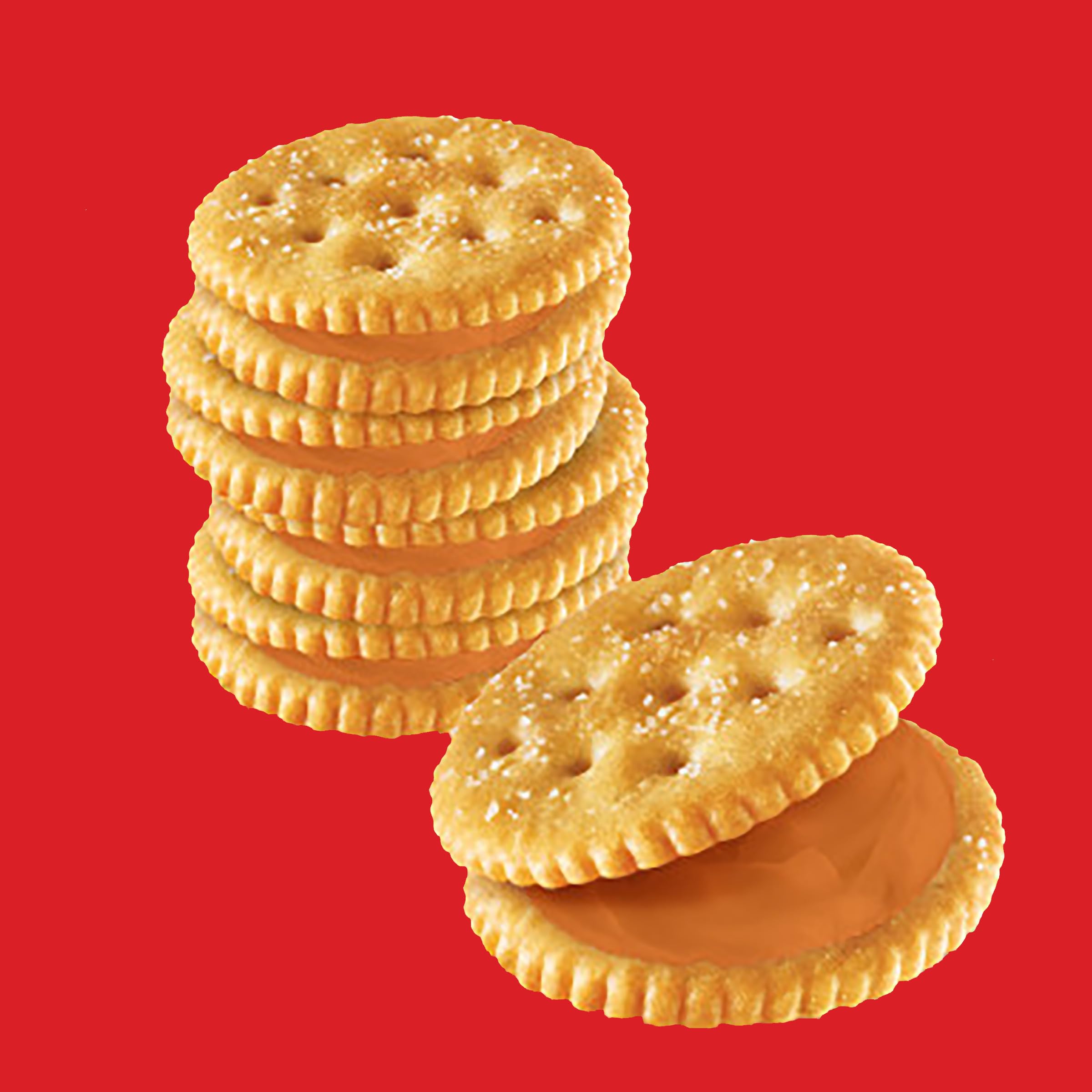 RITZ Peanut Butter Sandwich Crackers - 8 Individual Snack Packs (48 Crackers Total) - Perfect for Lunch Boxes, School Snacks, Office Breaks & On-the-Go Healthy Treats