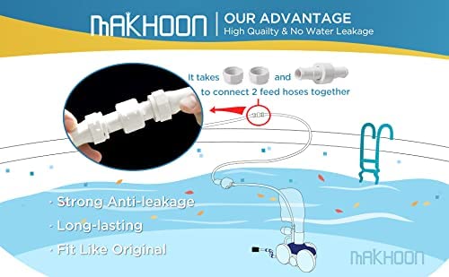 Upgraded Makhoon Pool Cleaner Feed Hose Replacement for Zodiac Polaris 280 380 180 3900 - Compatible with G5 Models (Not for Polaris 360) - Durable Swimming Pool Maintenance Accessory for Efficient Cleaning