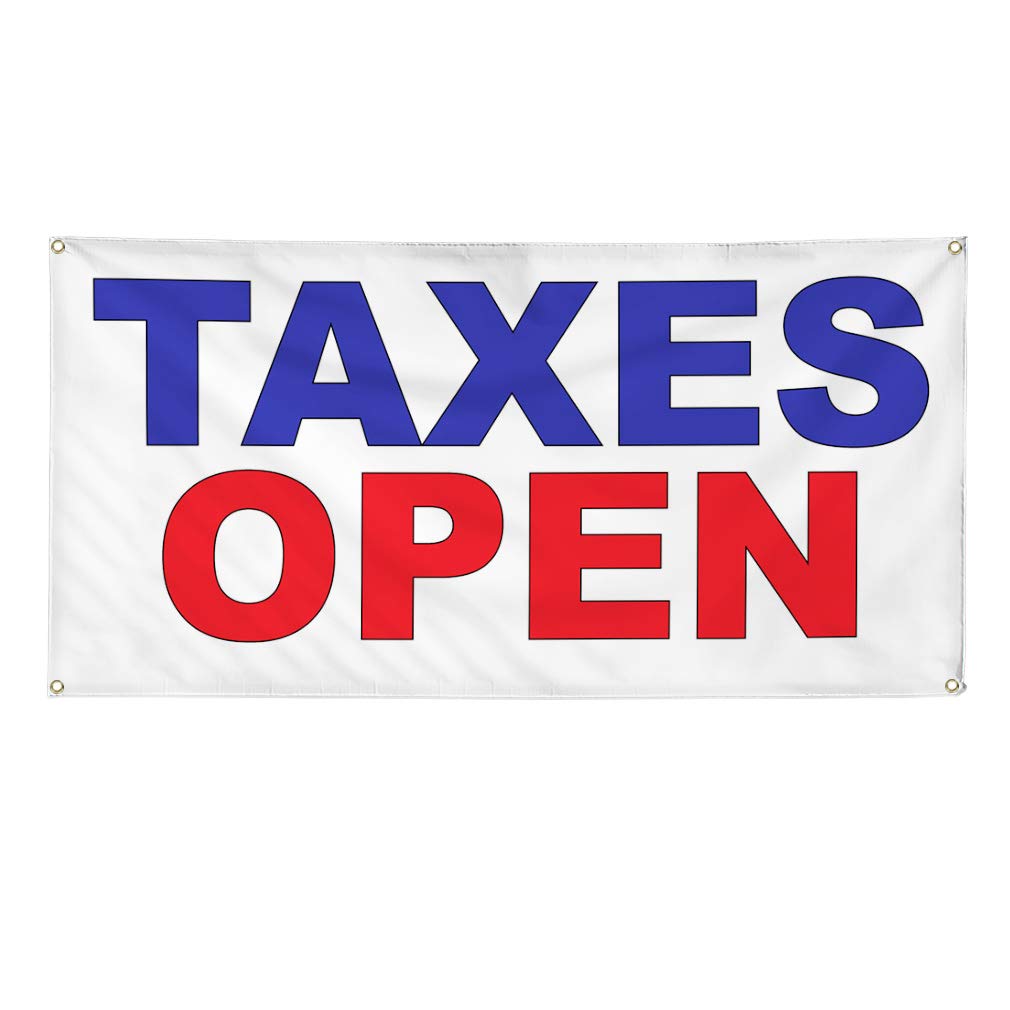 Premium Vinyl Banner - 48x96 Inches, Weatherproof & Durable for Outdoor Use - Business, Yard, Industrial Signs with 8 Grommets (Multiple Sizes Available in Blue & Red) - Perfect for Advertising, Events, and Commercial Signage