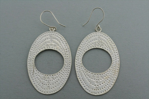 Oval Needle Hammer Earrings for Women - Handmade Boho Chic Jewelry for Everyday Wear & Special Occasions
