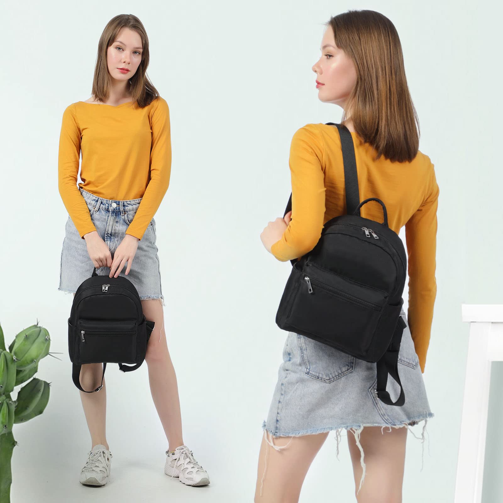 LOVEVOOK Mini Backpack for Women - Lightweight Waterproof Small Backpack Purse for Daily Use, Travel, Work & School | Compact Durable Women's Shoulder Bag