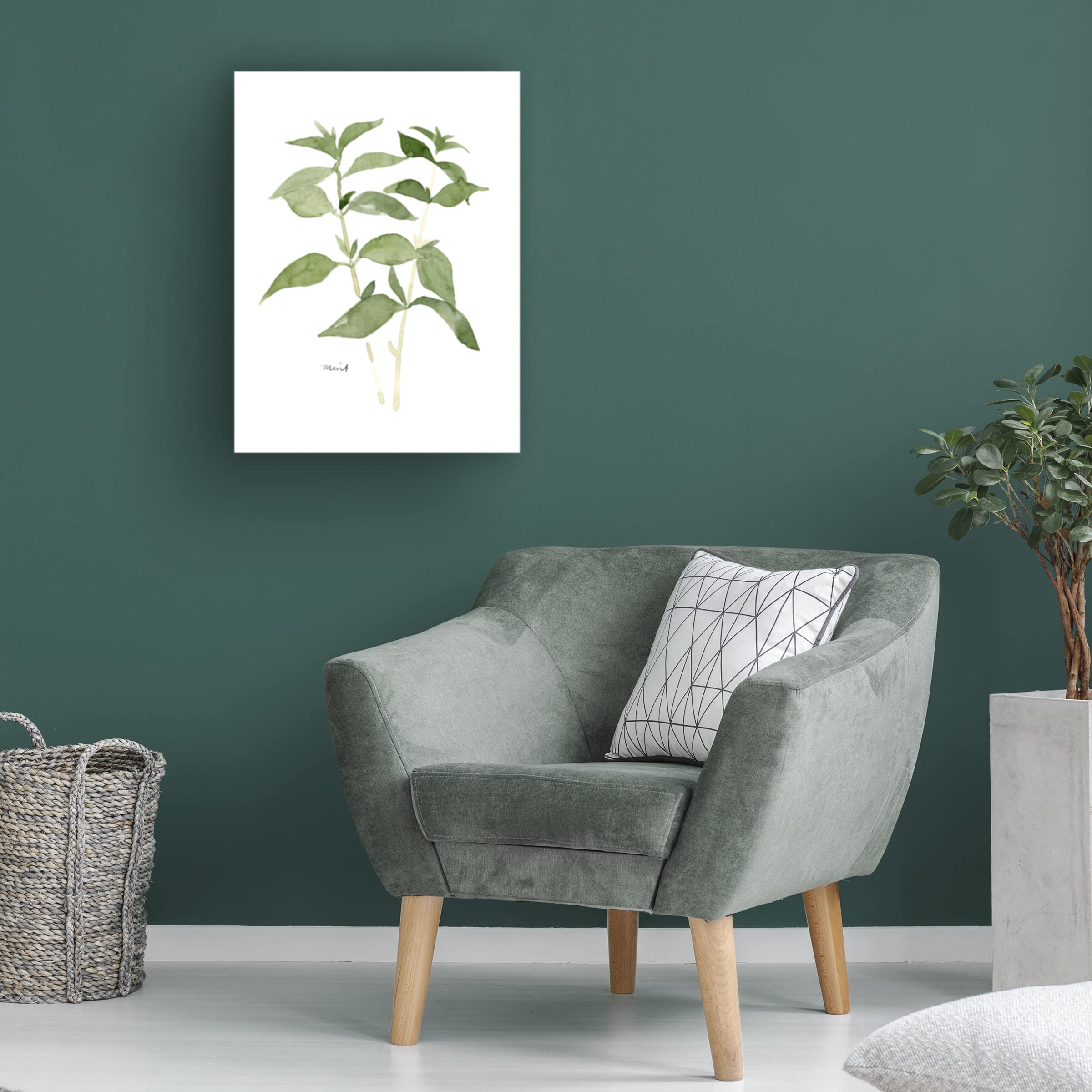 Emma Scarvey Herb Garden Sketches I Canvas Art Print - Botanical Wall Decor for Kitchen, Living Room & Office - Trademark Fine Art