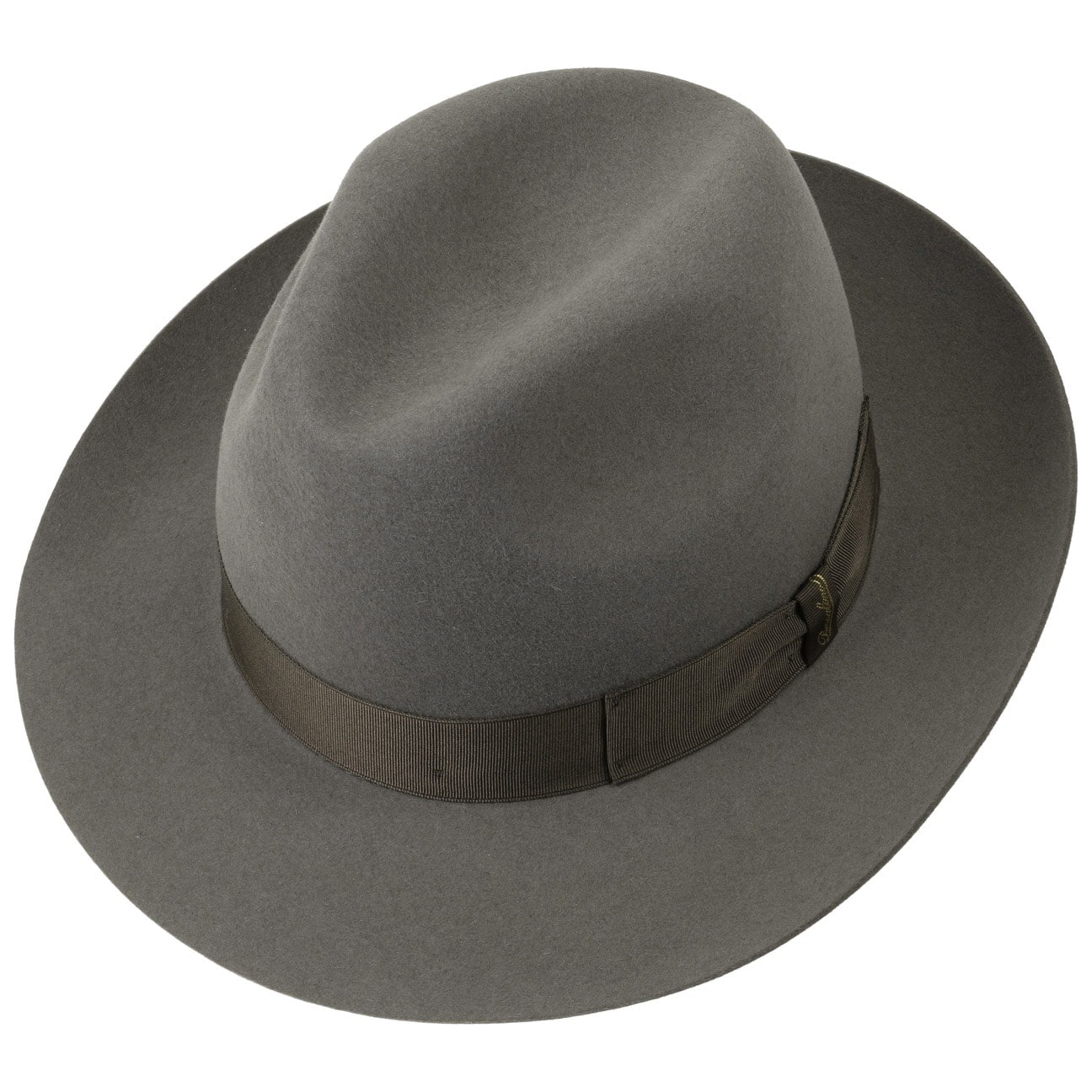 Borsalino Marengo Fur Felt Bogart Hat for Men - Classic Fedora Style for Outdoor, Travel & Formal Occasions
