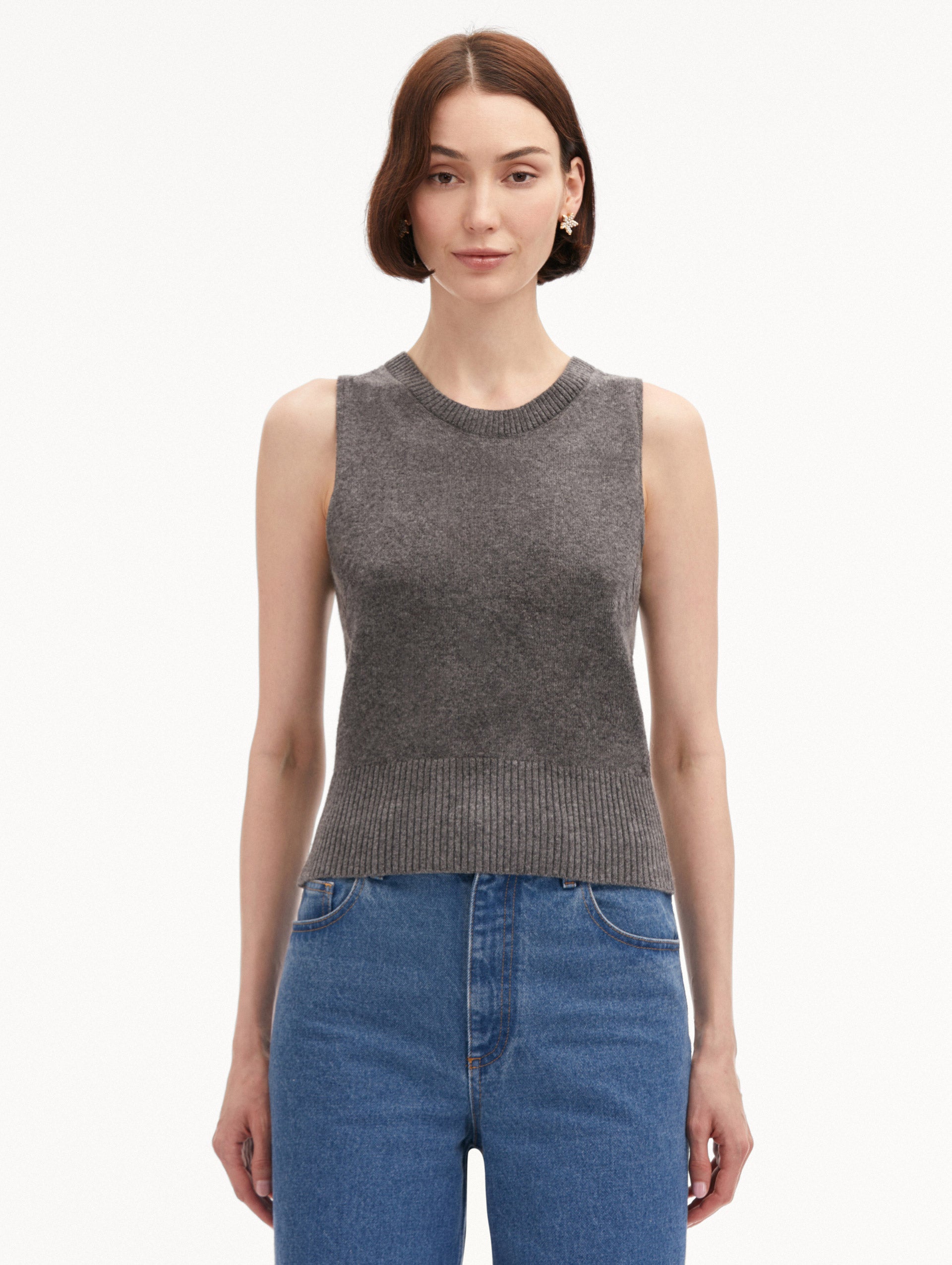 Soft Wool Blend Tank Top for Women - Comfortable & Stylish Casual Wear - Perfect for Layering, Office, and Everyday Outfits