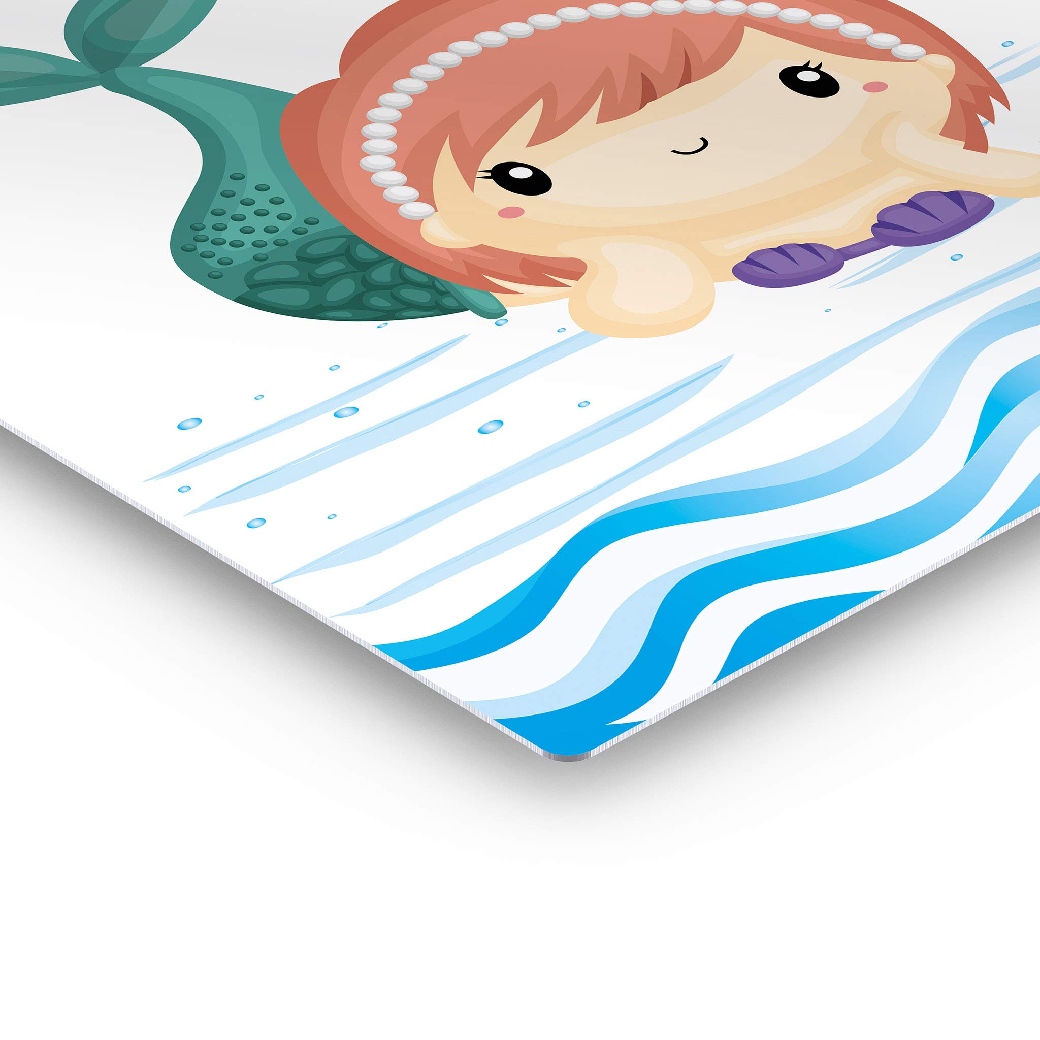 Funny Bathroom Wall Art - 'I Hope Your Day is as Nice as Your Butt' Quote Metal Print | Kids Bathroom Decor, Mermaid Nursery Sign | Ready to Hang Home Decor (30x20, Made in USA) - Perfect for Bathrooms, Kids Rooms & Coastal Themed Spaces