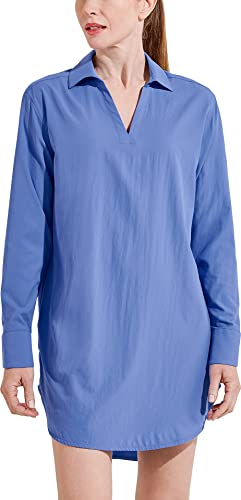 Coolibar UPF 50+ Women's Sun Protective Koesta Cover-Up - Lightweight Beach Dress for Swimming, Travel & Outdoor Activities