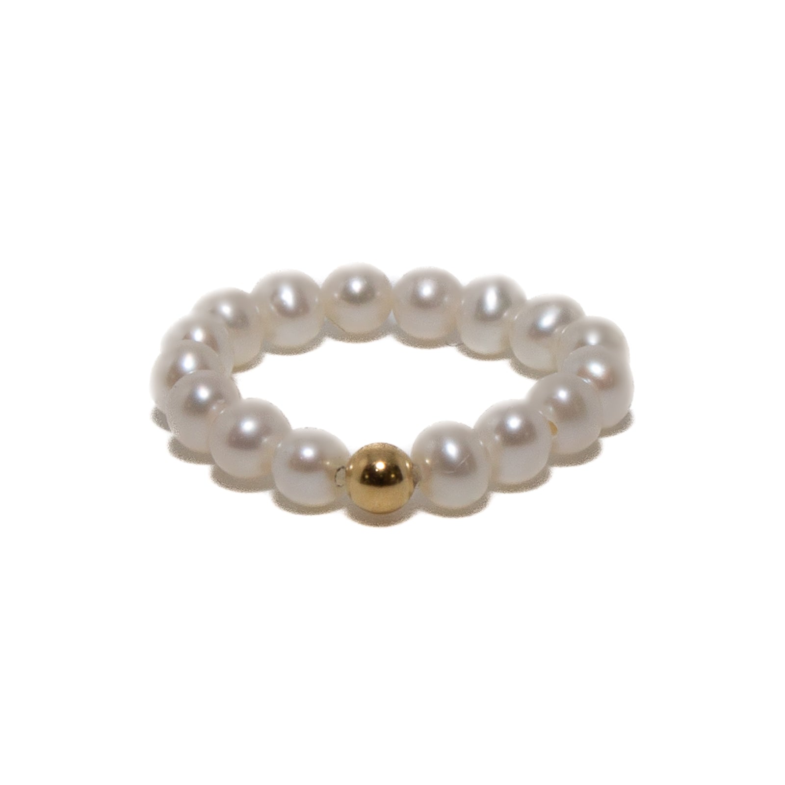 Elegant 18K Gold Pearl Ring for Women - Perfect for Weddings, Parties & Everyday Wear