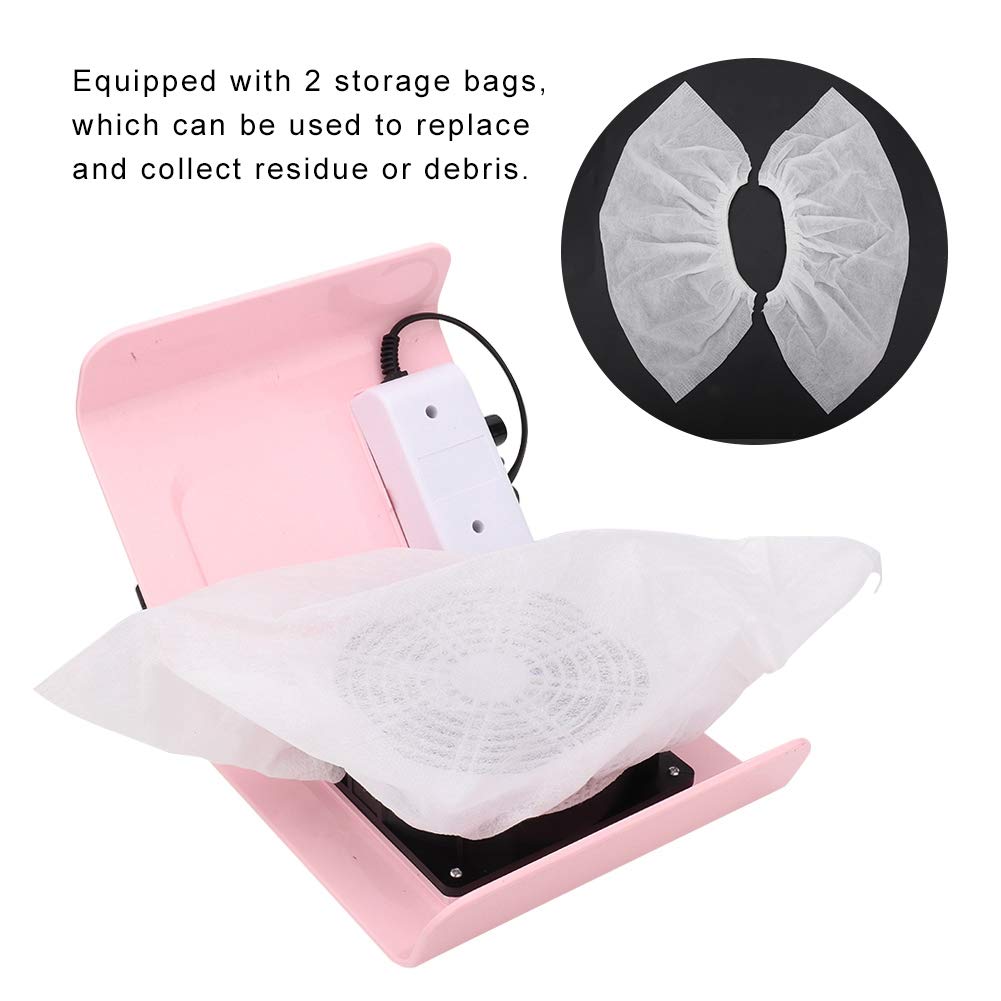 40W Nail Dust Collector - Portable Manicure Vacuum Cleaner for Salon & Home Use