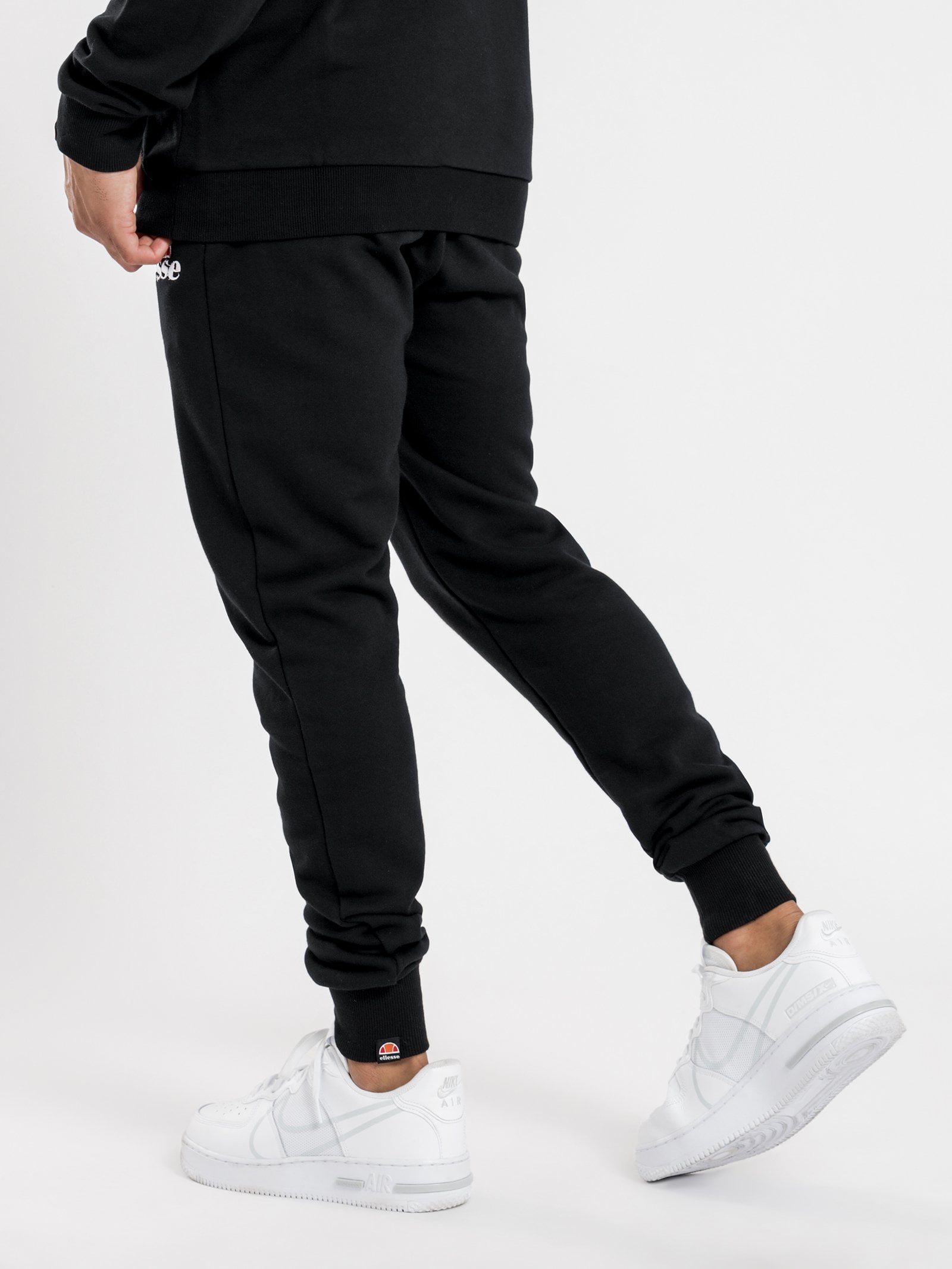 Ellesse Men's Niori Black Track Pants - Comfortable Athletic Joggers for Running, Gym & Casual Wear