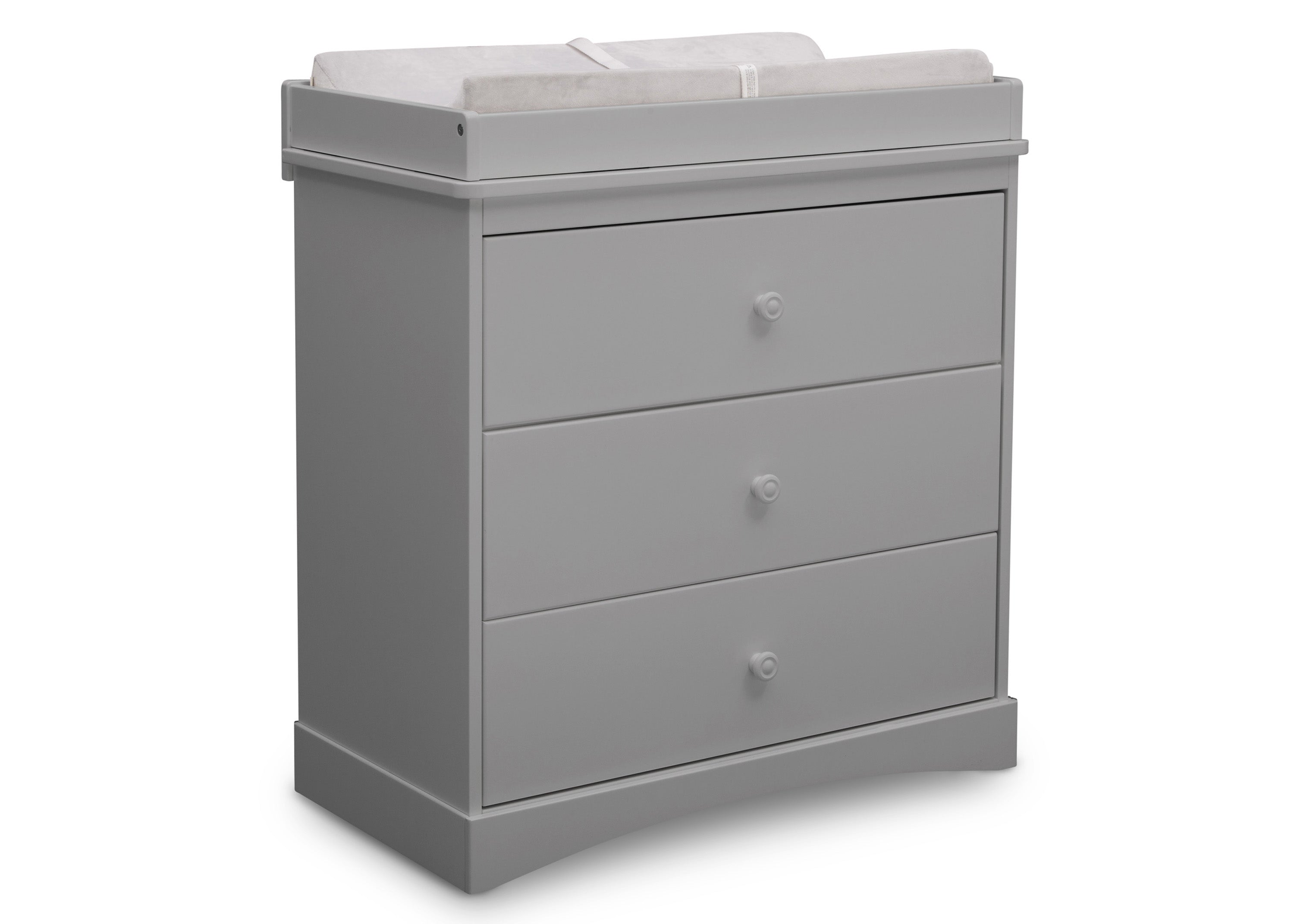 Sutton 3 Drawer Dresser with Changing Top & Interlocking Drawers - Nursery Baby Changing Table & Bedroom Storage Solution