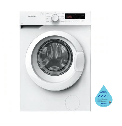 Brandt WFB190WA 9KG Front Load Washing Machine - Energy Efficient (3 Ticks) for Laundry Rooms, Apartments & Small Homes