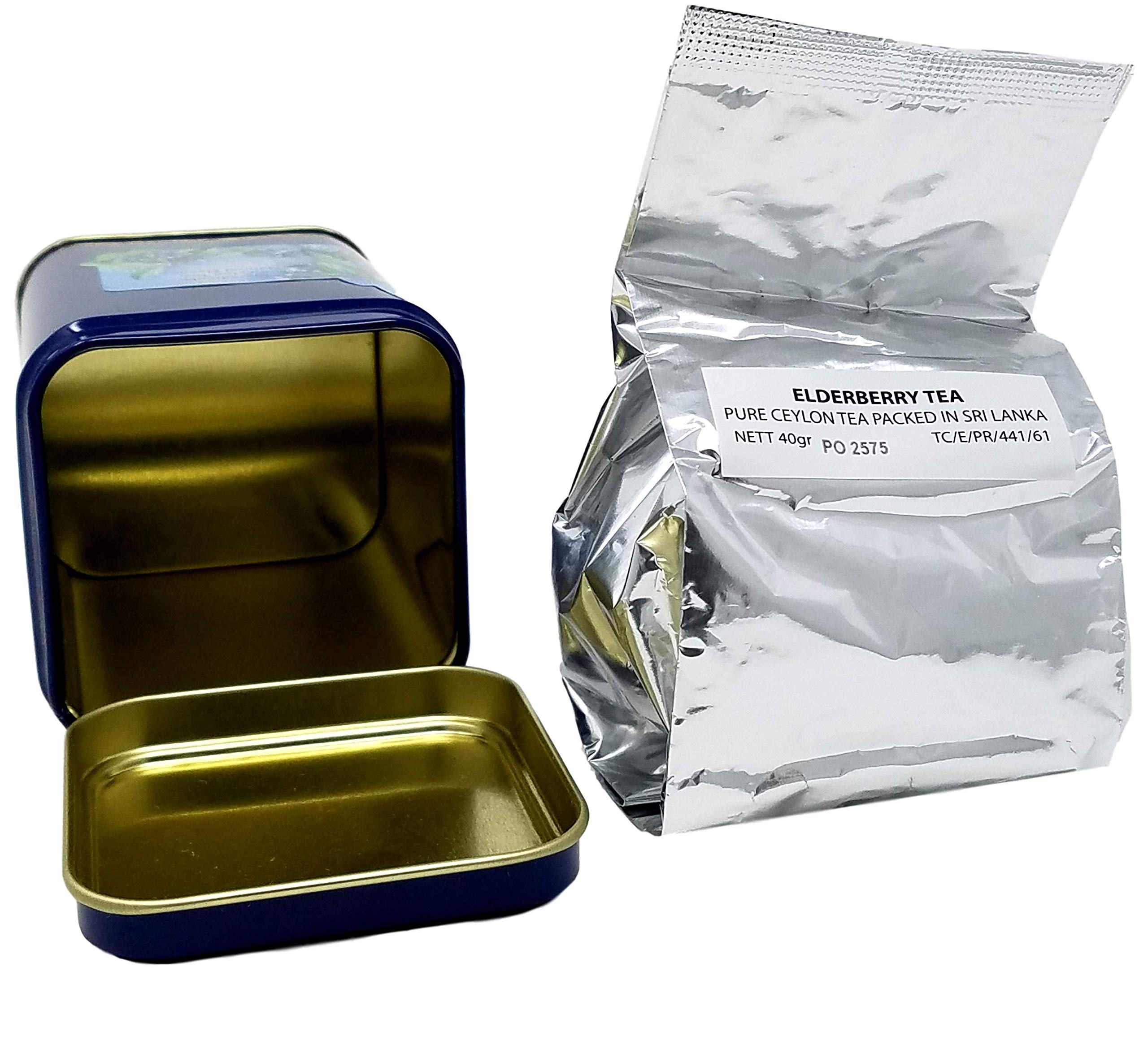 Organic Wild Elderberry Tea Bags - Huckleberry Haven (20 Count) - Immune Support & Antioxidant Boost for Cold & Flu Season