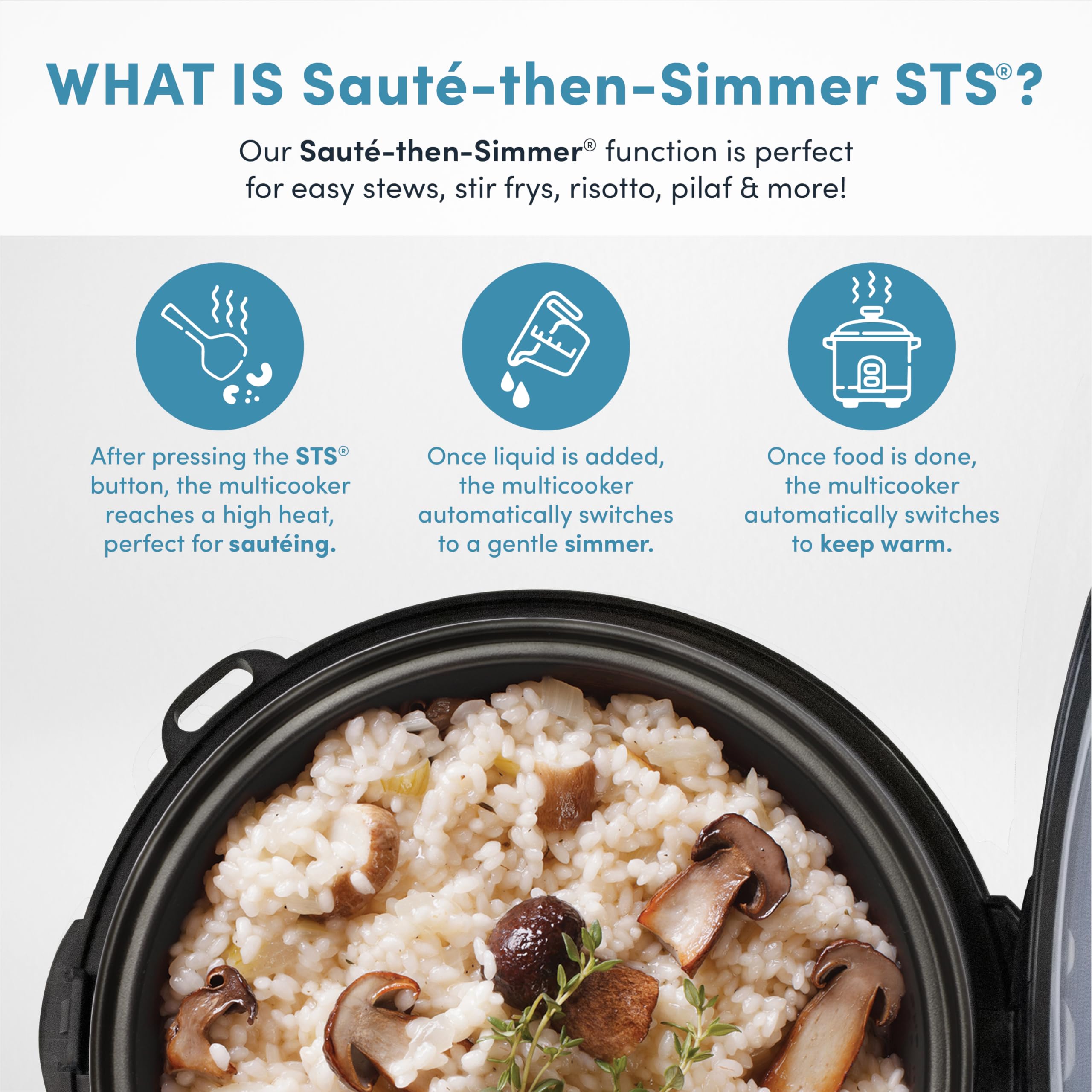 Aroma Housewares ARC-5000SB 20-Cup Digital Rice Cooker & Food Steamer with Stainless Steel Exterior - Slow Cooker with Nonstick Pot (Silver/Black) - Perfect for Family Dinners, Meal Prep & Large Gatherings