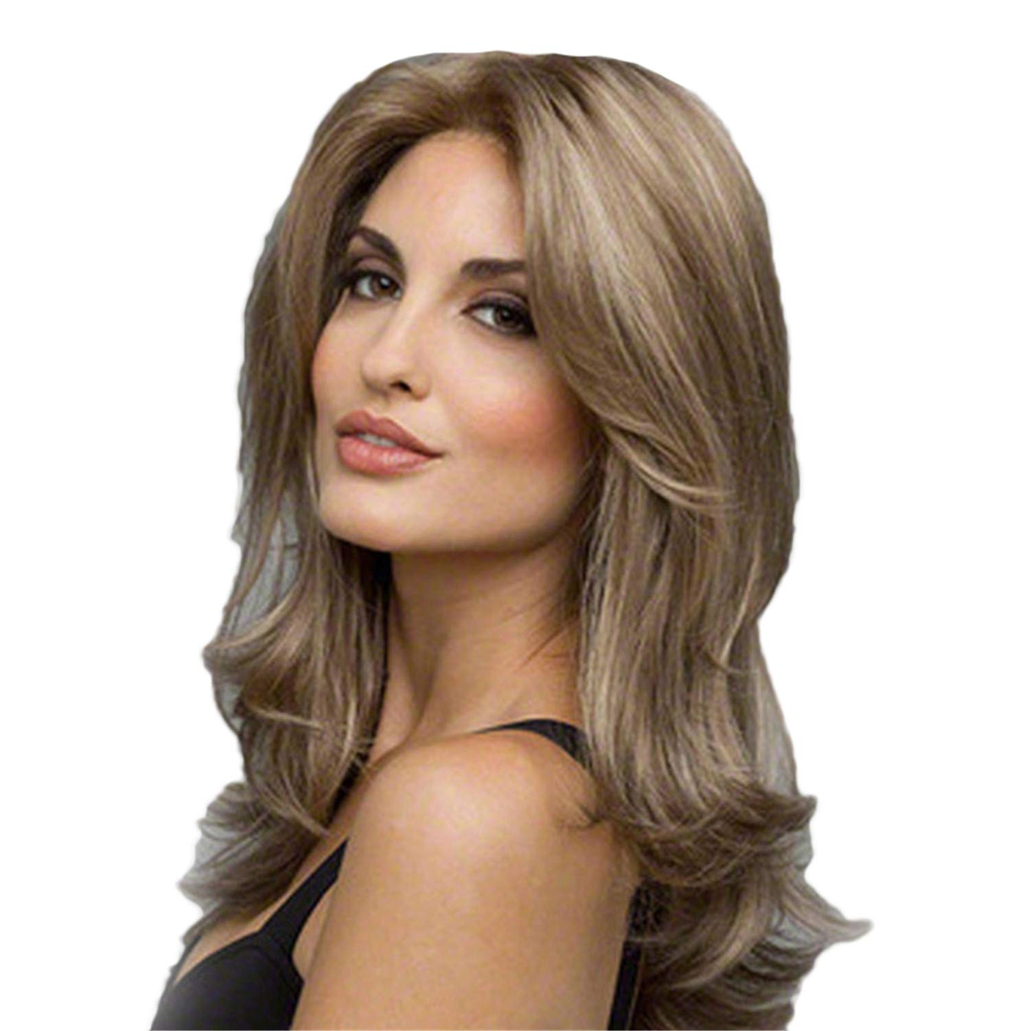 Andongnywell Natural Wave Lace Front Wig - Heat Resistant Synthetic Hair for Women | Daily Wear, Cosplay & Special Occasions